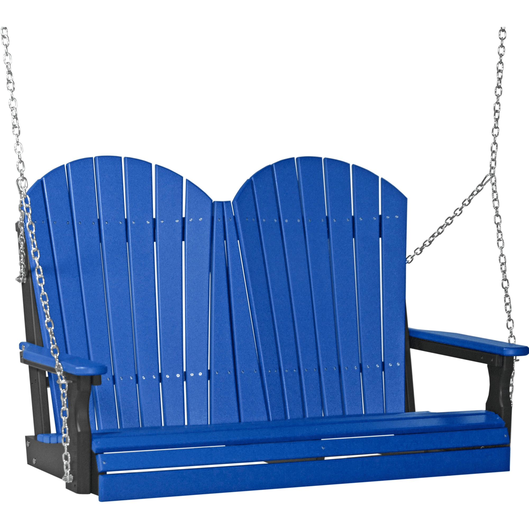 LuxCraft Adirondack 4-Foot Poly Composite Porch Swing