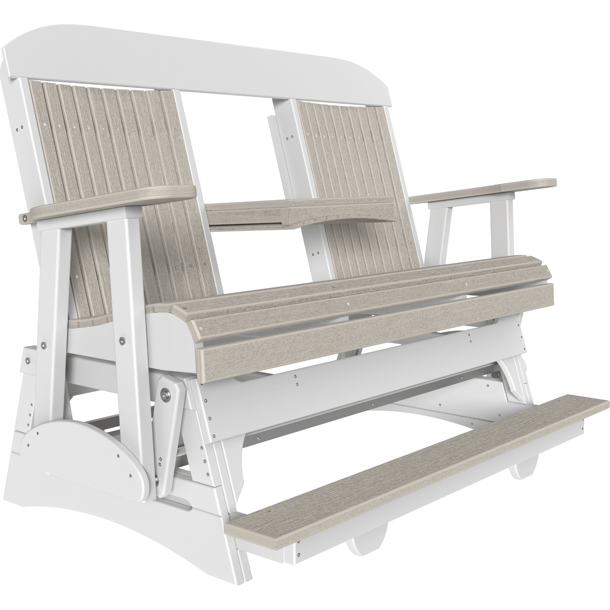 LuxCraft Classic 5-Foot Poly Composite Balcony Patio Glider