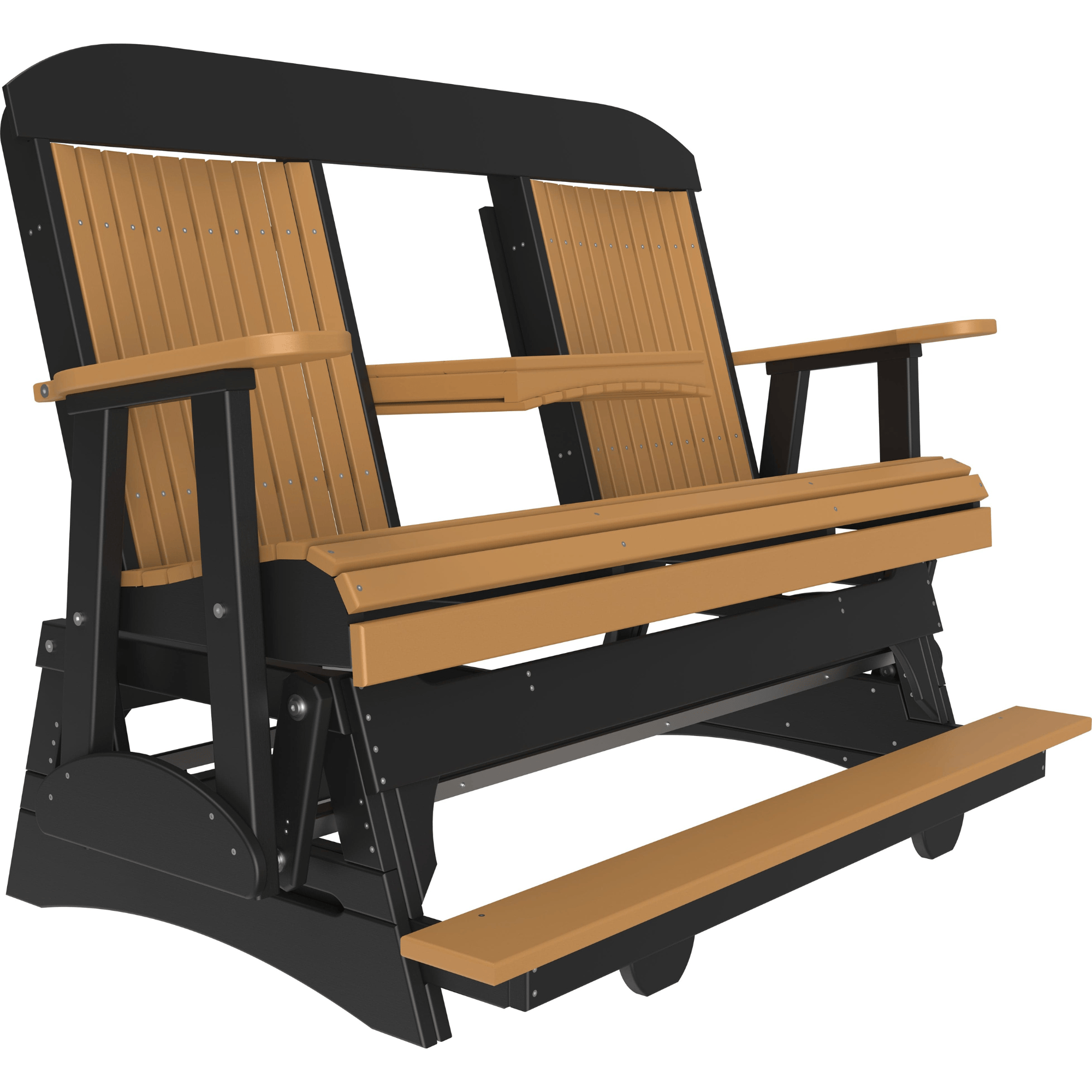 LuxCraft Classic 5-Foot Poly Composite Balcony Patio Glider
