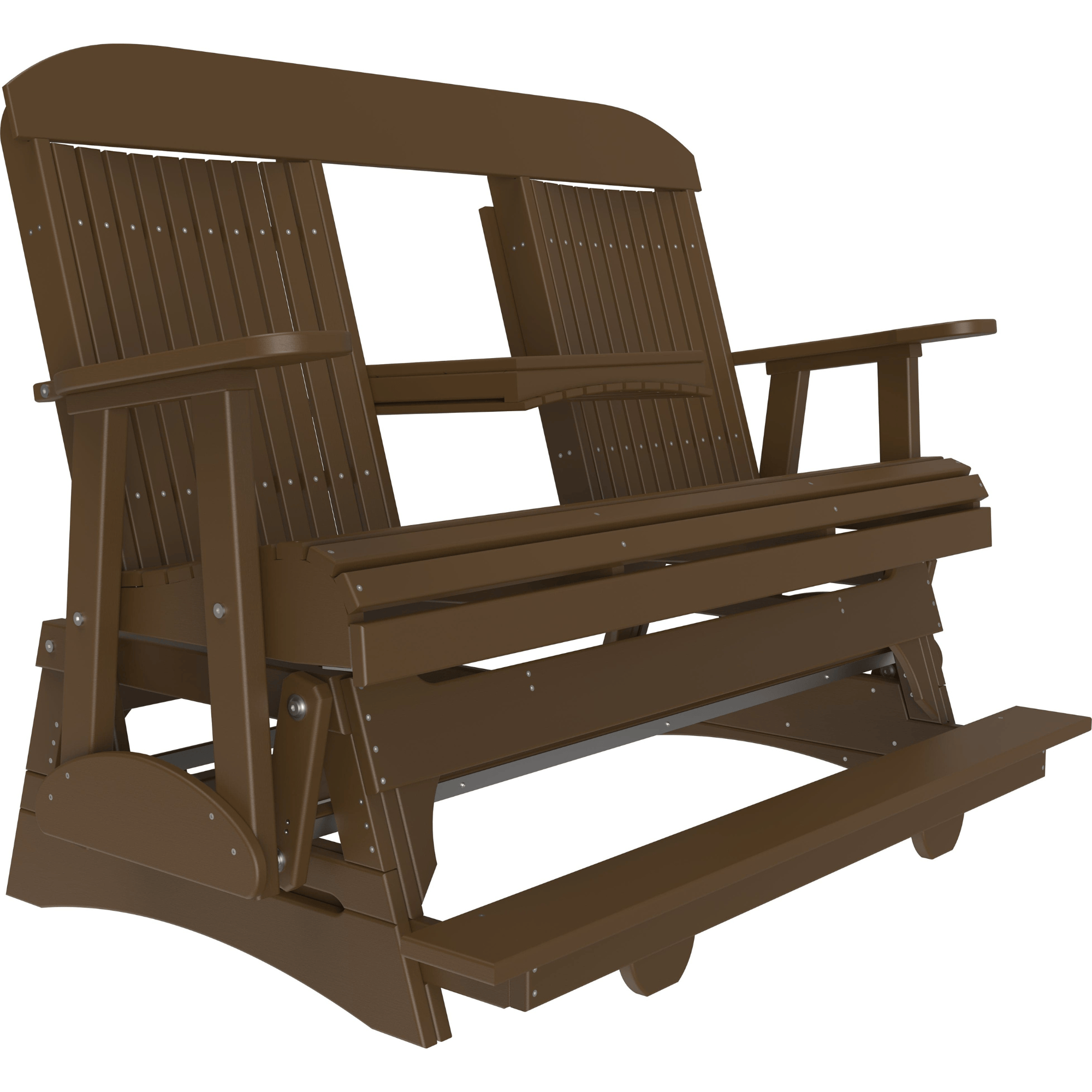 LuxCraft Classic 5-Foot Poly Composite Balcony Patio Glider