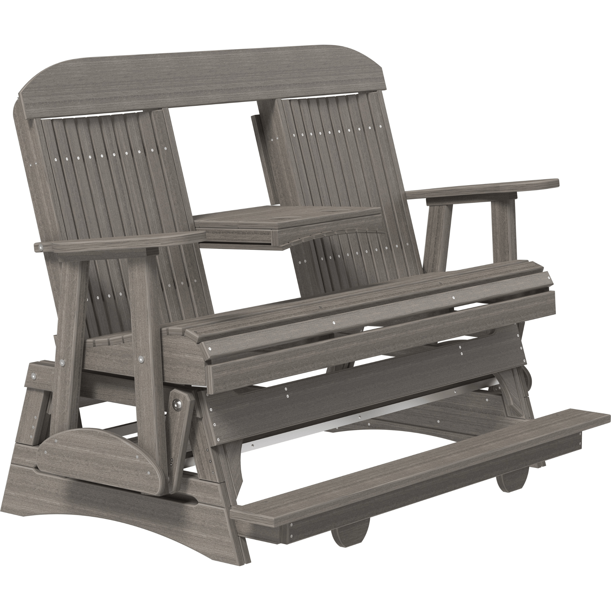 LuxCraft Classic 5-Foot Poly Composite Balcony Patio Glider