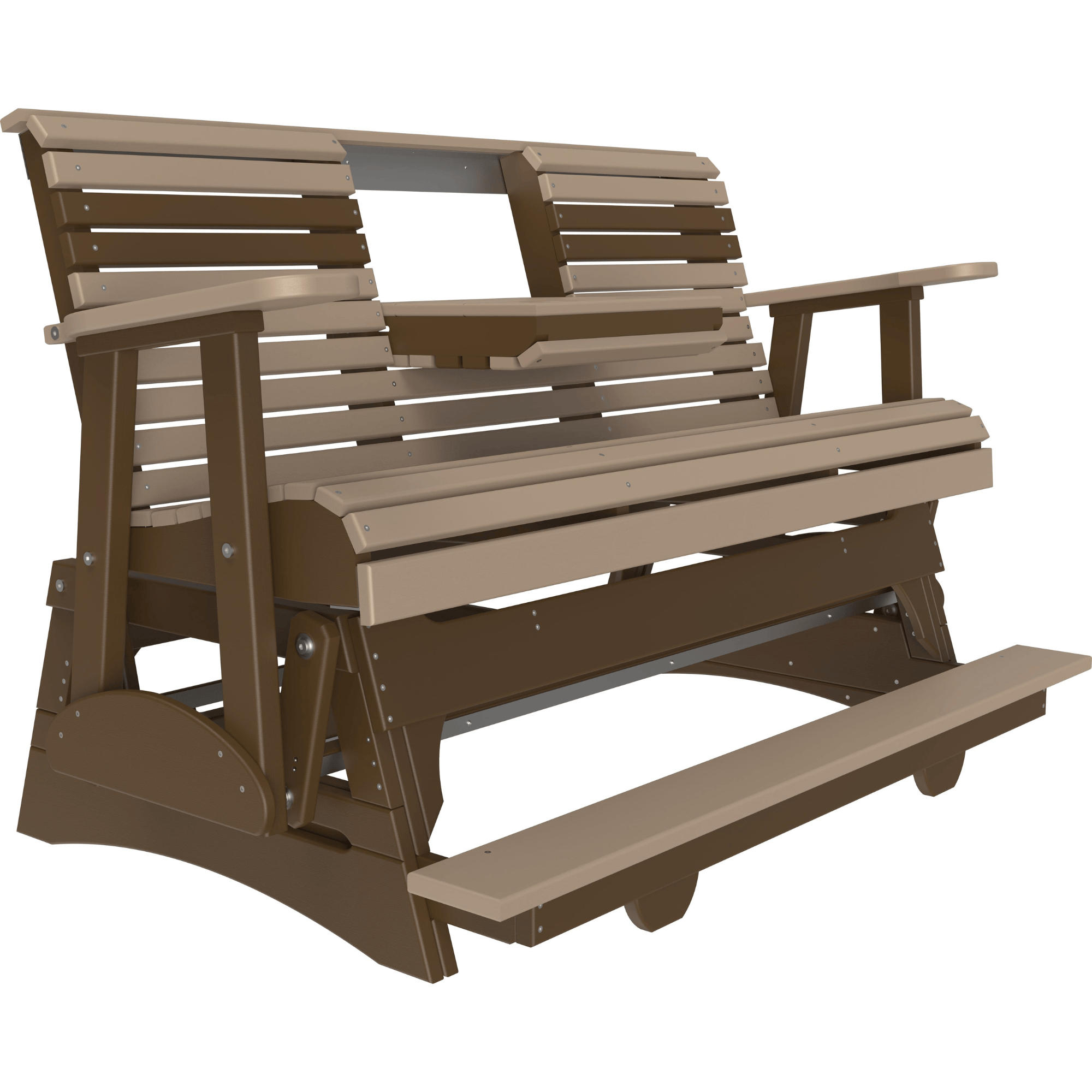 LuxCraft Rollback 5-Foot Poly Composite Balcony Patio Glider