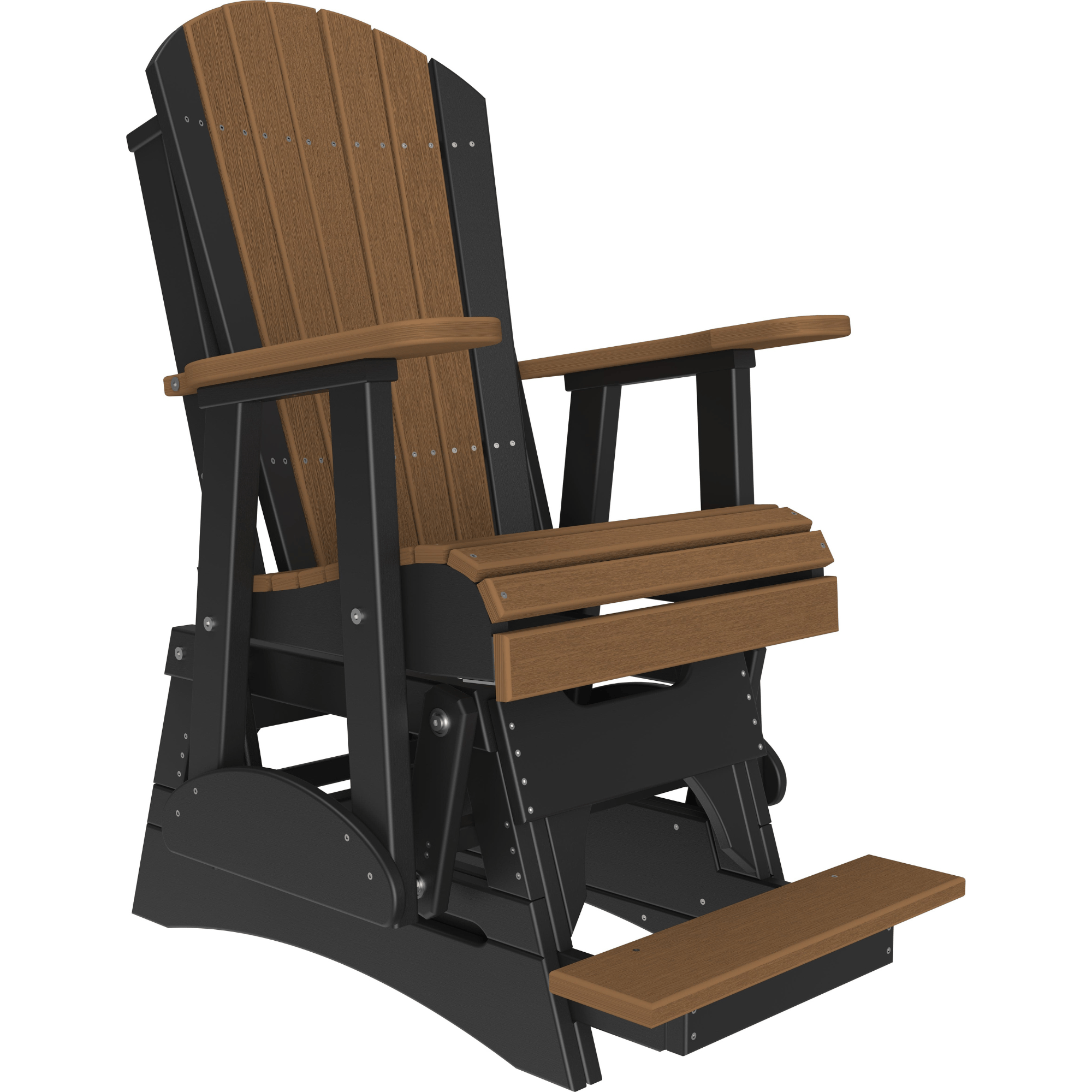 LuxCraft Adirondack Poly Composite Balcony Glider Chair