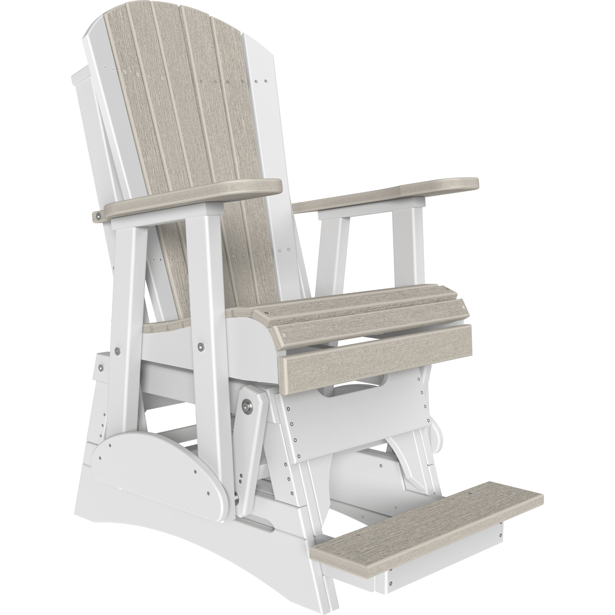 LuxCraft Adirondack Poly Composite Balcony Glider Chair