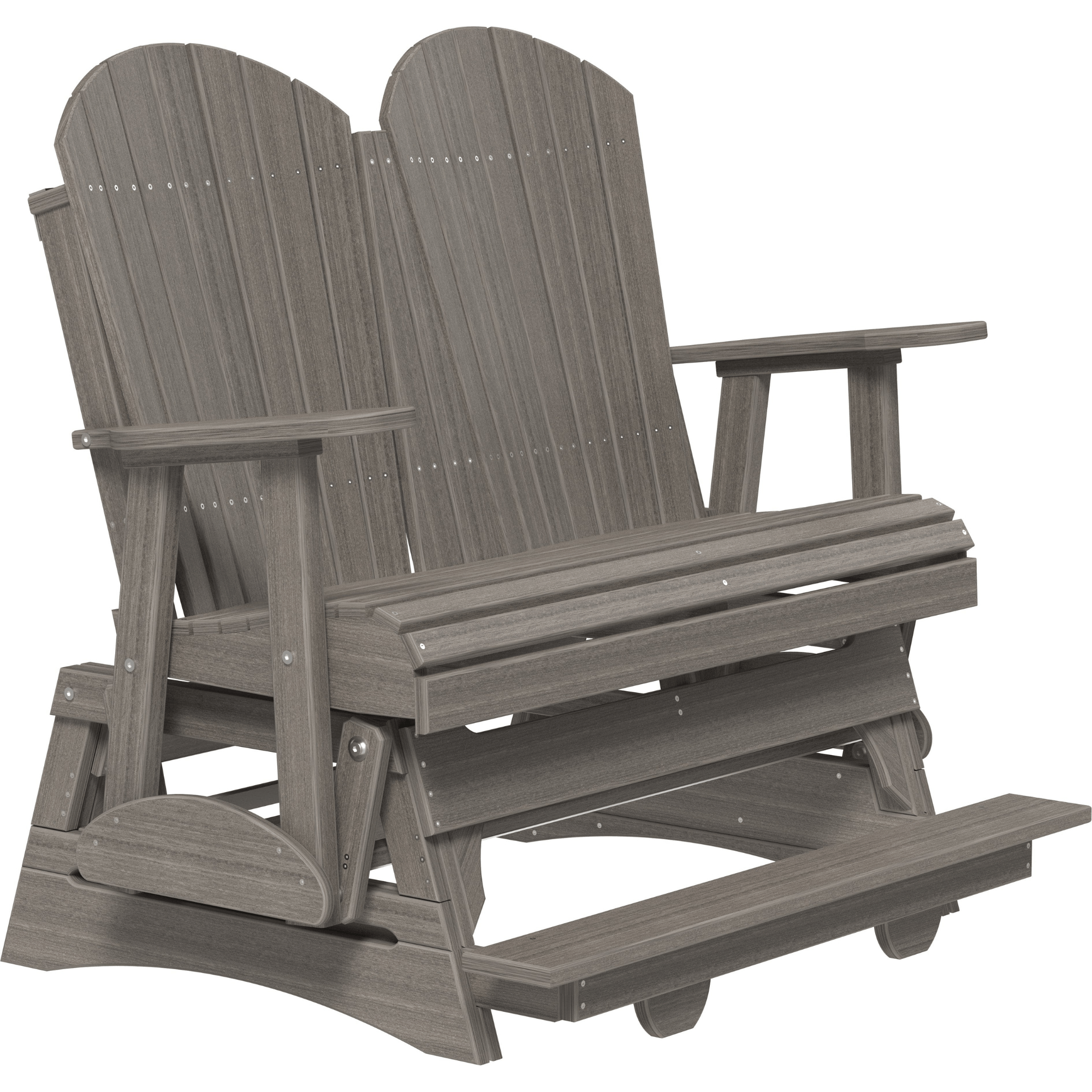 LuxCraft Adirondack 4-Foot Poly Composite Balcony Patio Glider