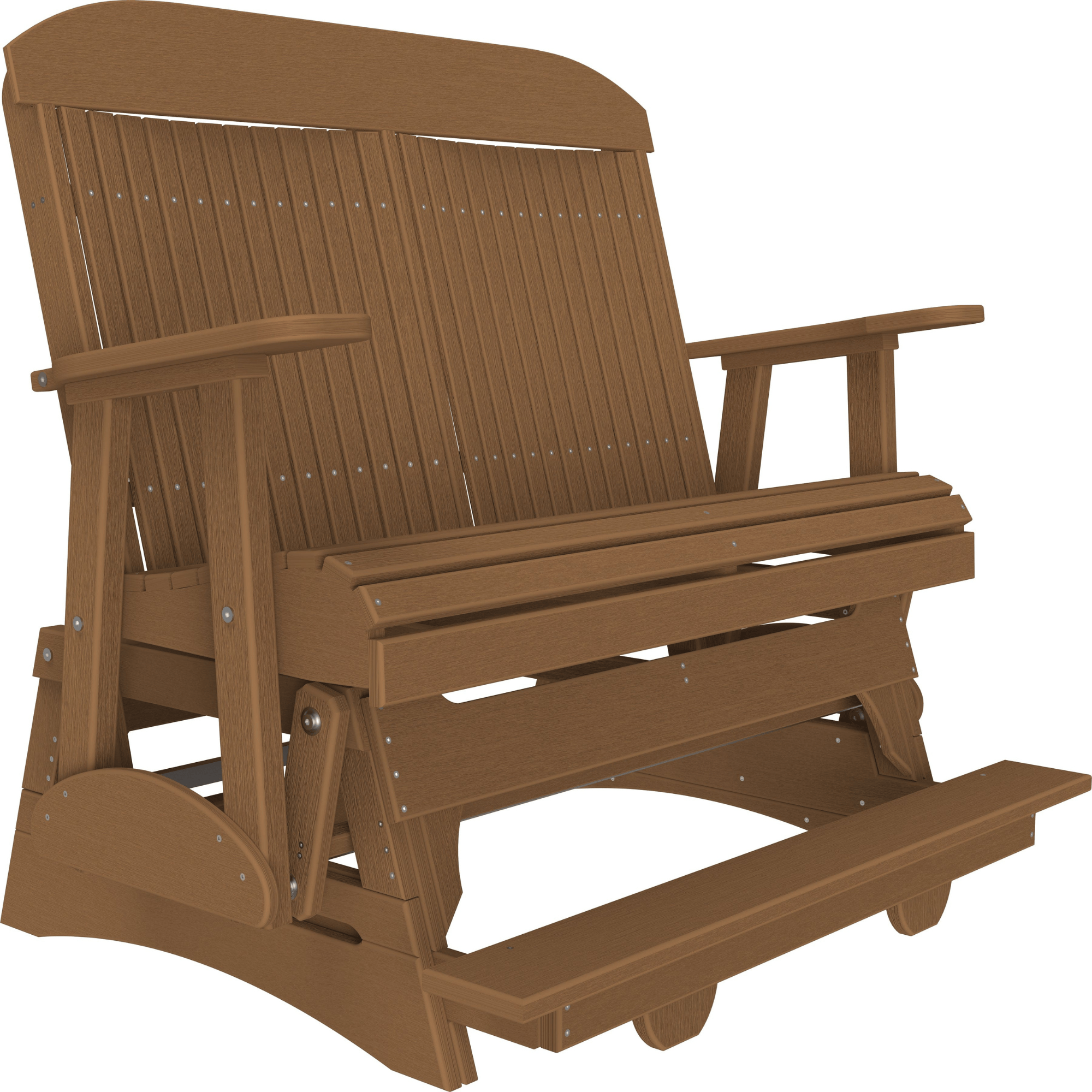 LuxCraft Classic 4-Foot Poly Composite Balcony Patio Glider
