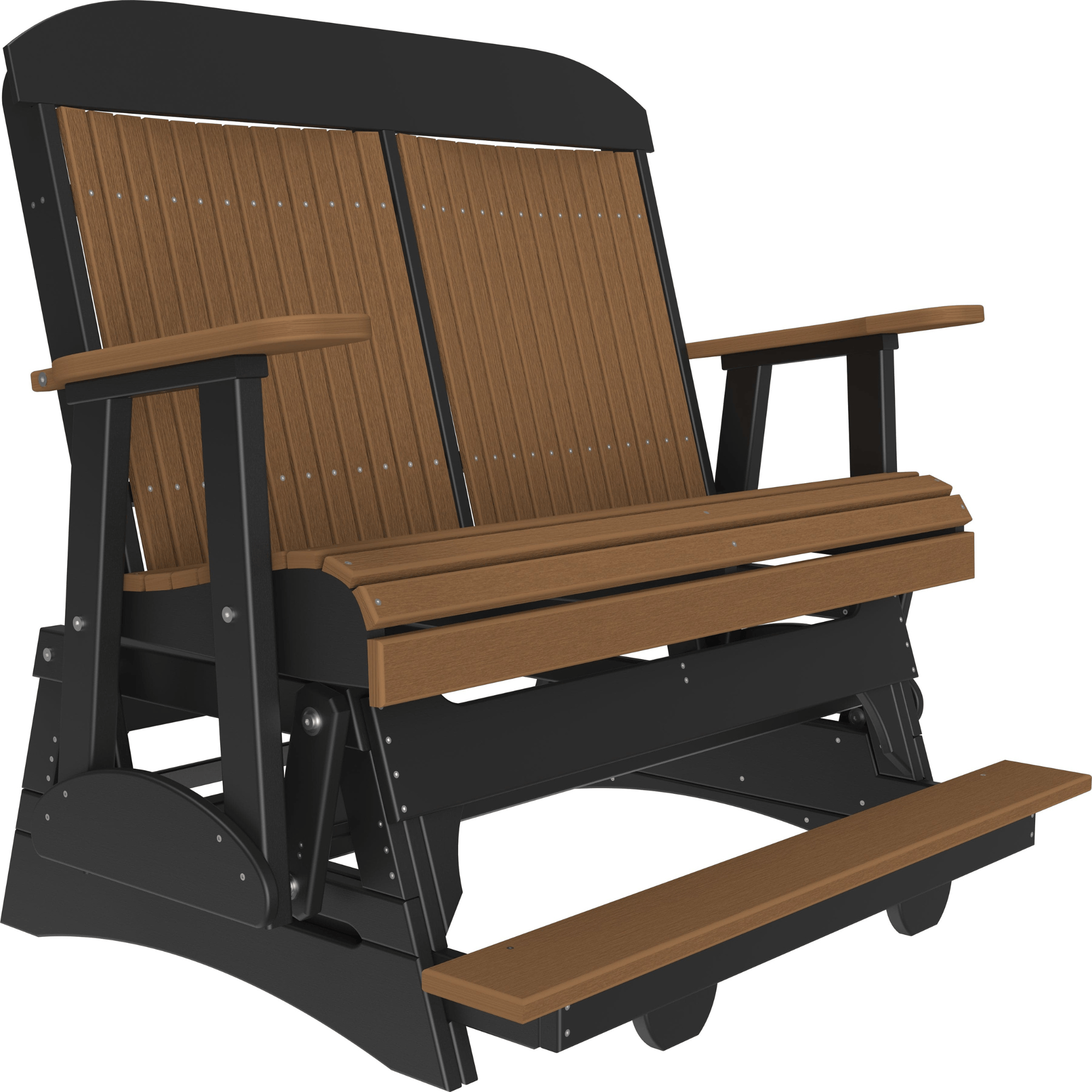 LuxCraft Classic 4-Foot Poly Composite Balcony Patio Glider