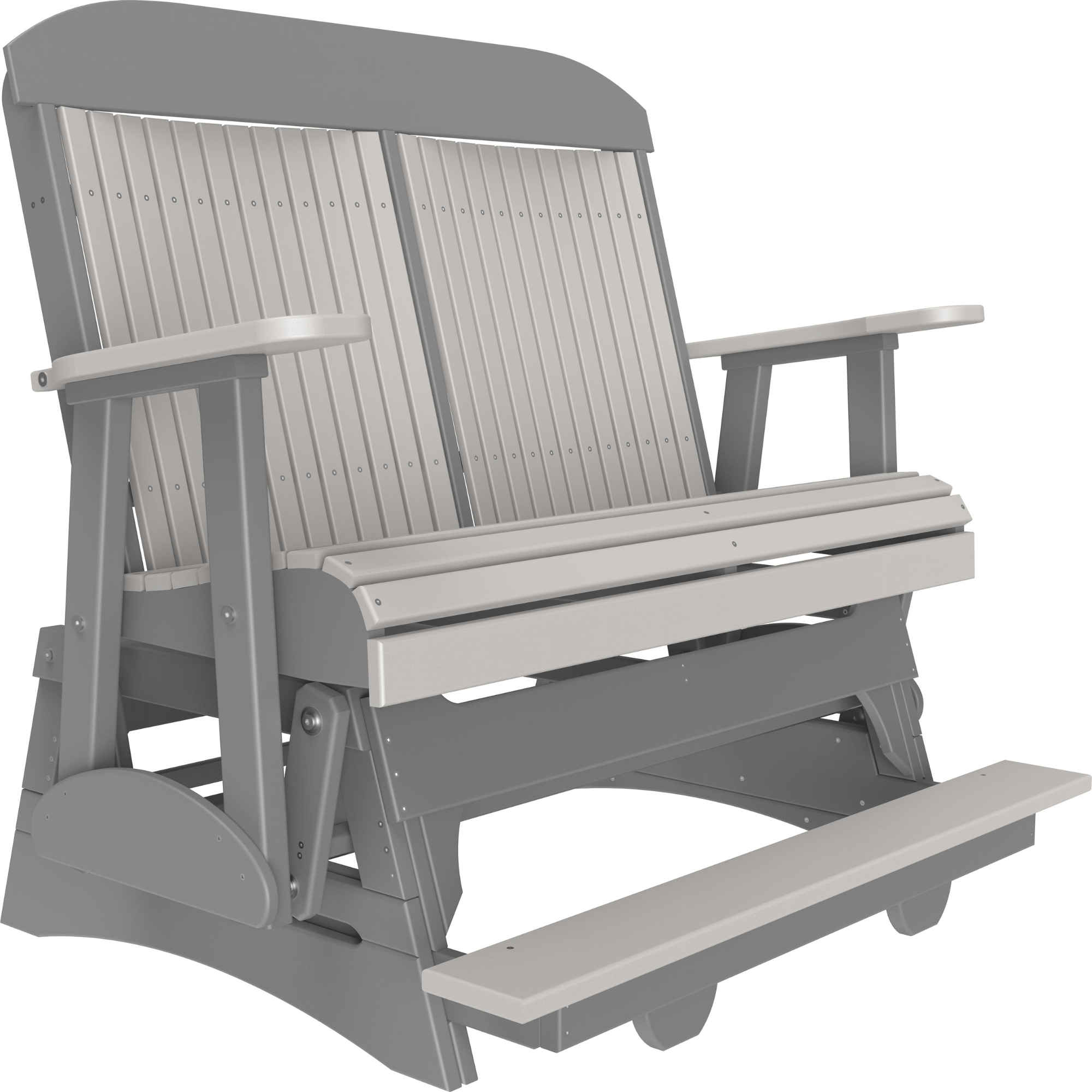LuxCraft Classic 4-Foot Poly Composite Balcony Patio Glider