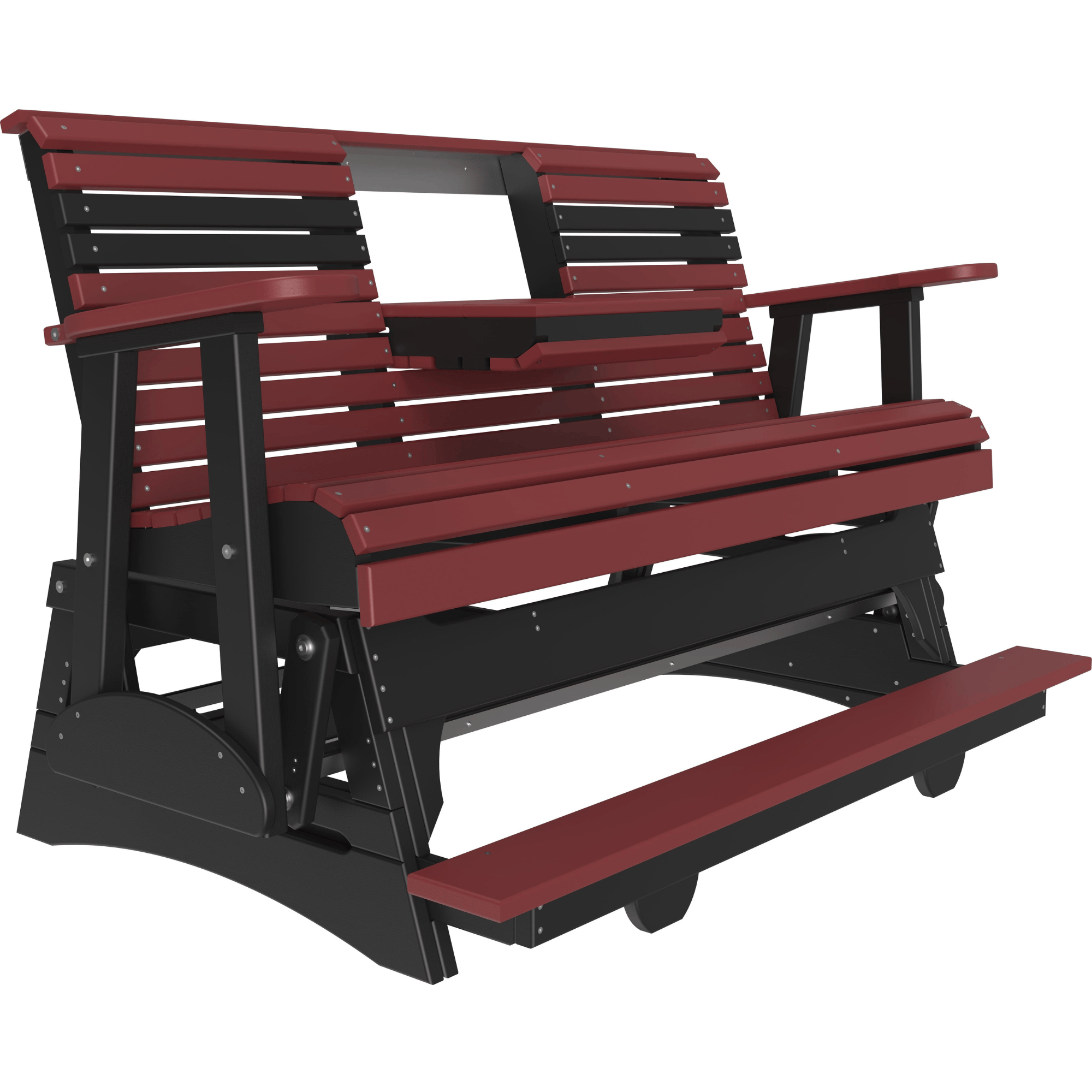 LuxCraft Rollback 5-Foot Poly Composite Balcony Patio Glider
