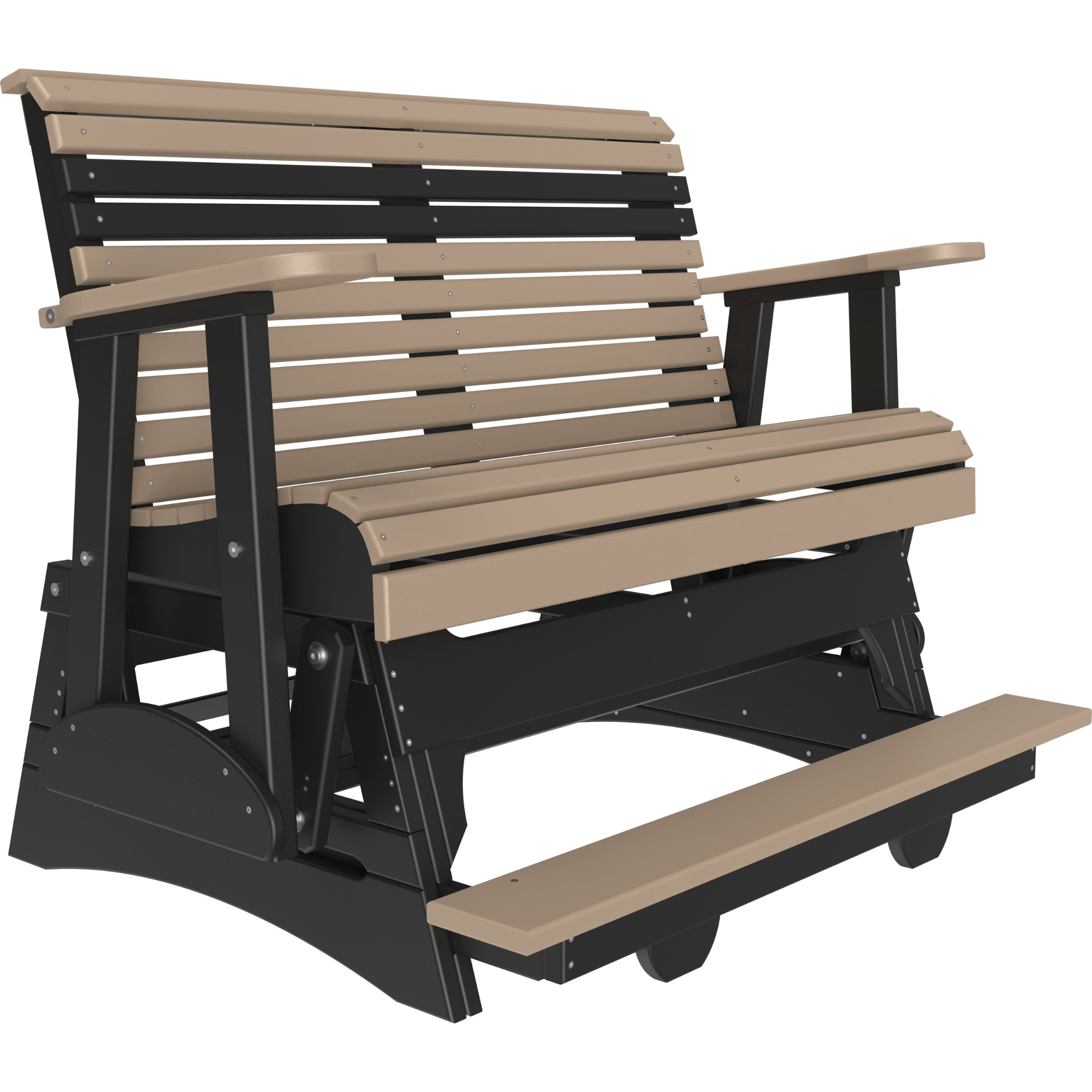 LuxCraft Rollback 4-Foot Poly Composite Balcony Patio Glider