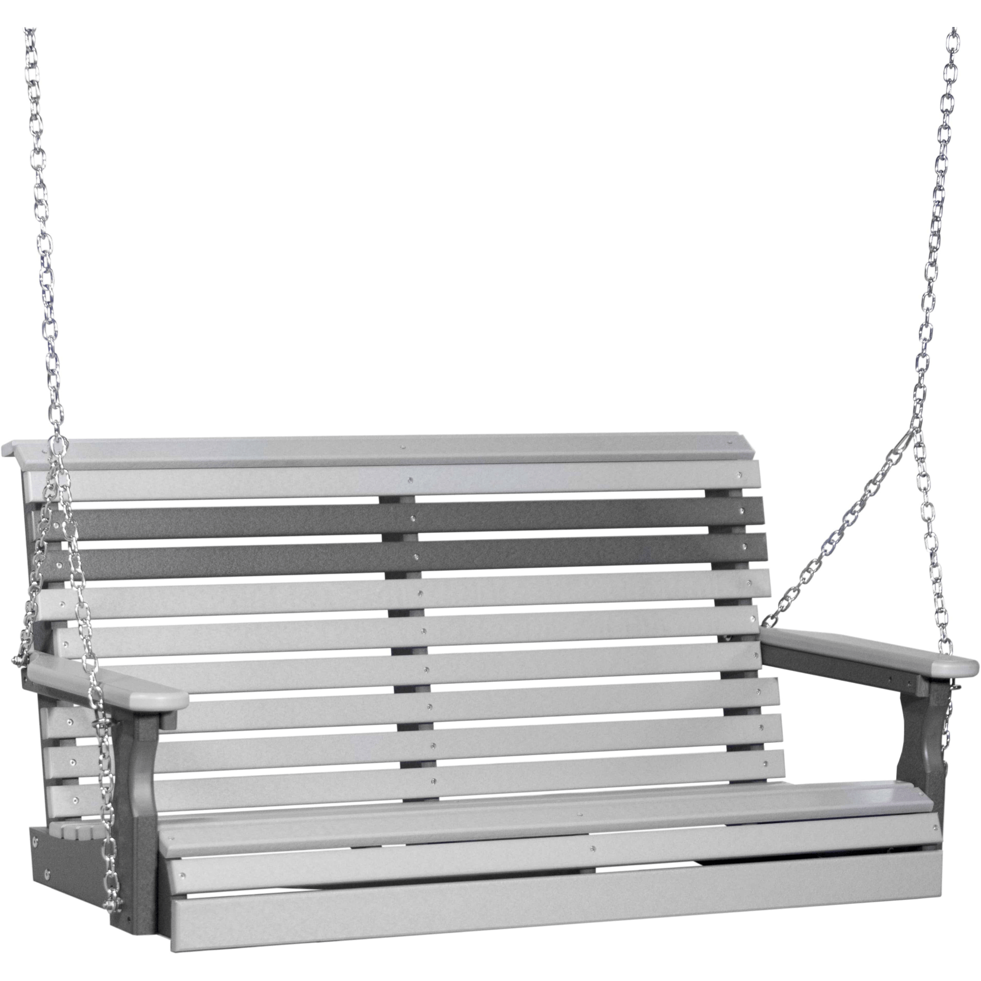 LuxCraft Rollback 4-Foot Poly Composite Porch Swing
