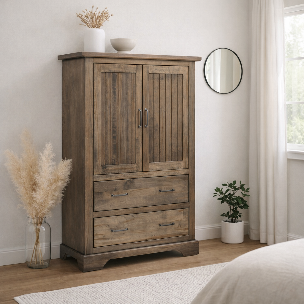 High Bank Woodworks Pendleton Maple Armoire