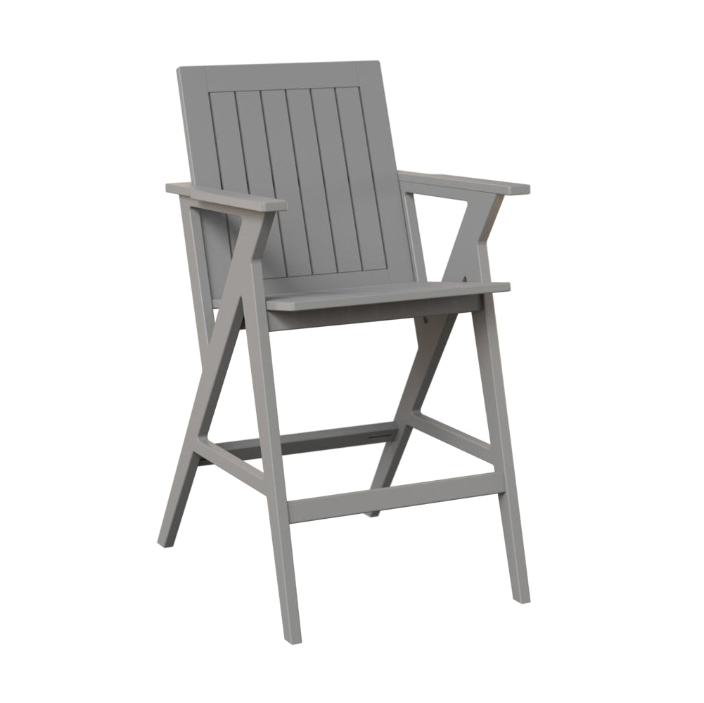 Berlin Gardens Kinsley Poly Lumber Outdoor Bar Arm Chair