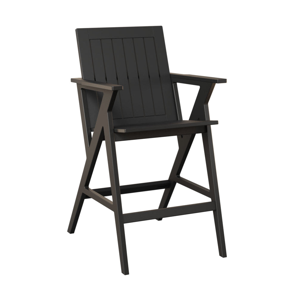 Berlin Gardens Kinsley Poly Lumber Outdoor Bar Arm Chair