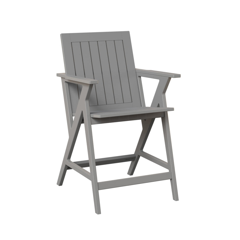 Berlin Gardens Kinsley Outdoor Poly Lumber Counter Arm Chair