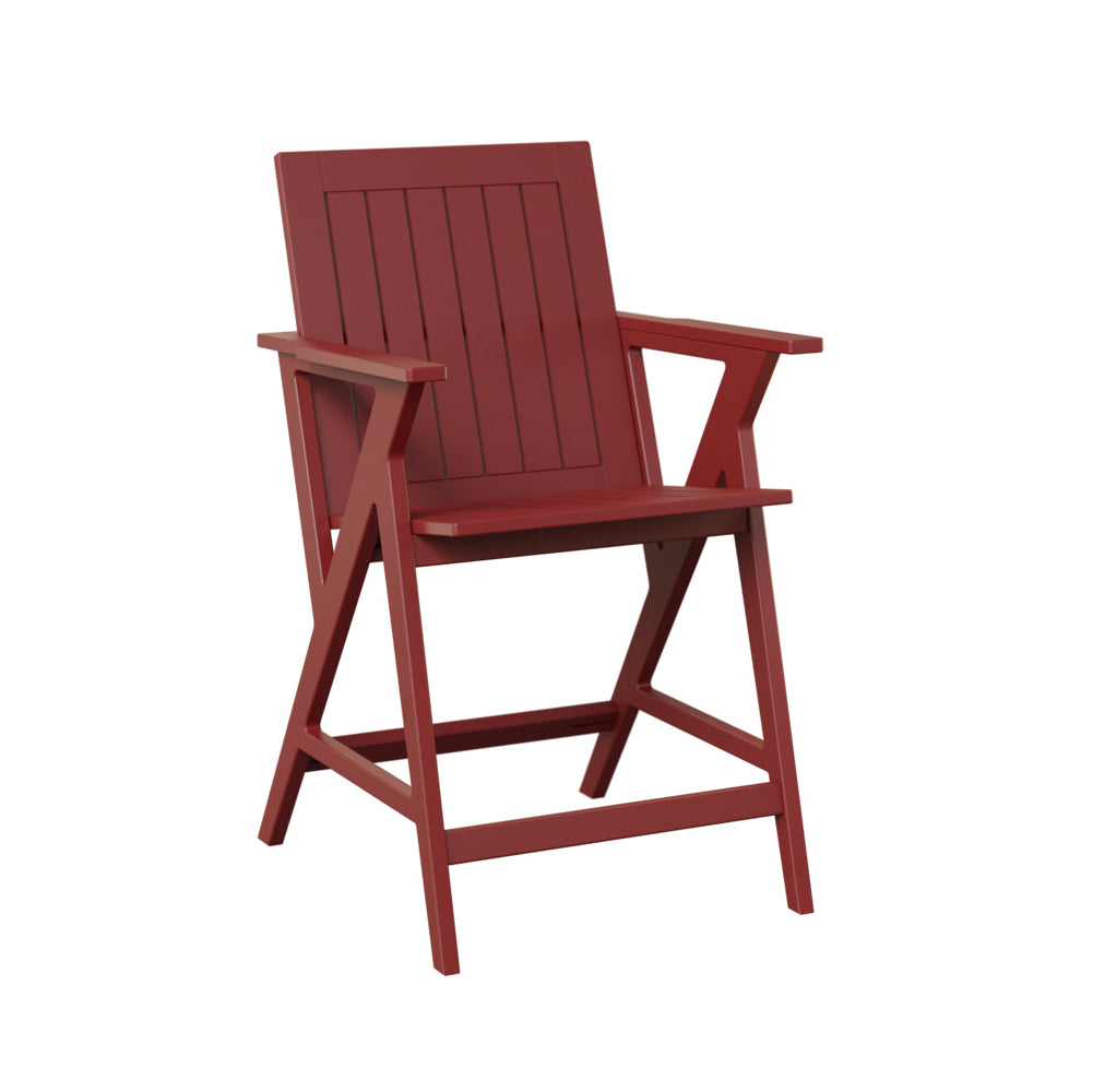 Berlin Gardens Kinsley Outdoor Poly Lumber Counter Arm Chair