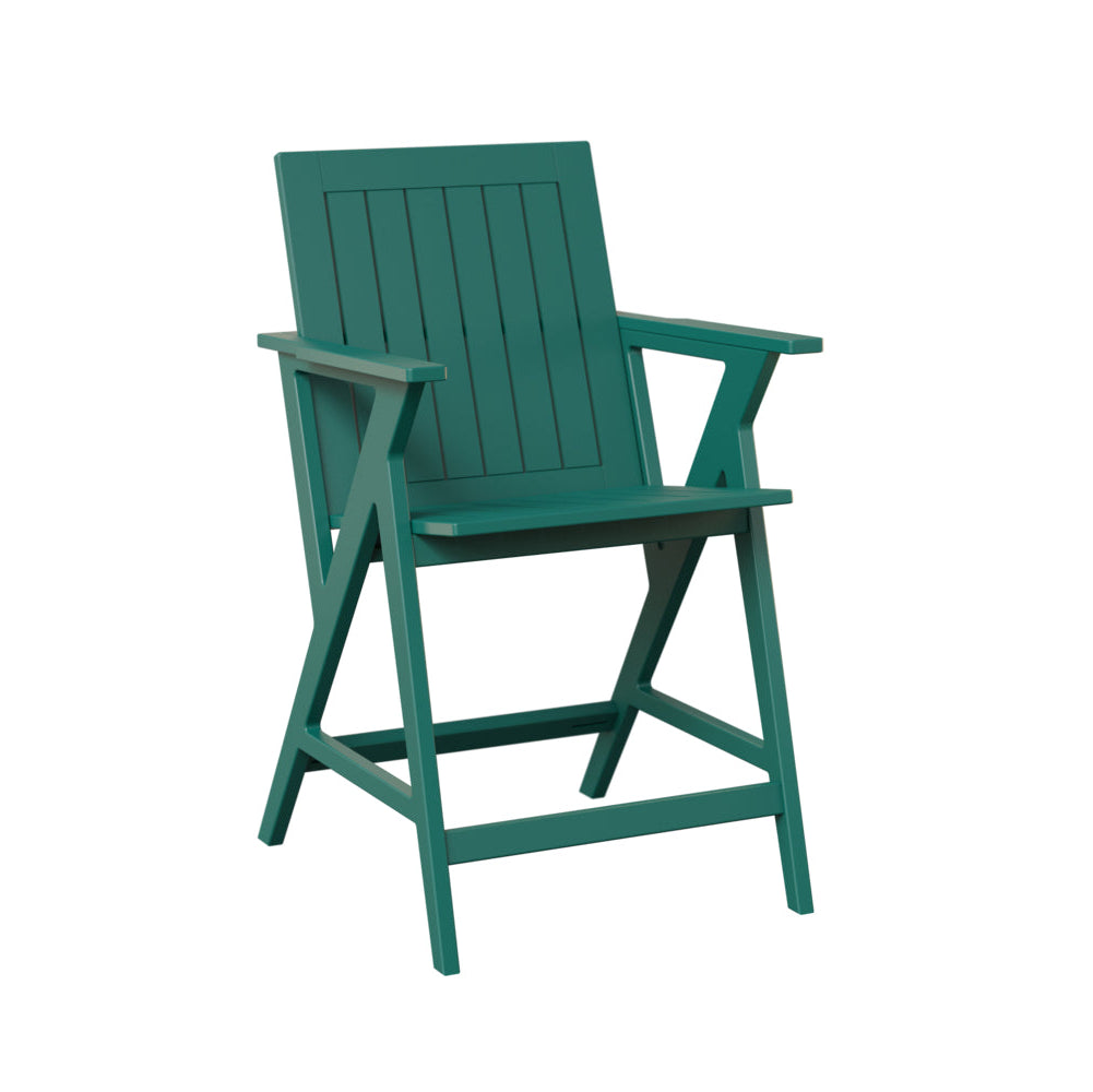 Berlin Gardens Kinsley Outdoor Poly Lumber Counter Arm Chair