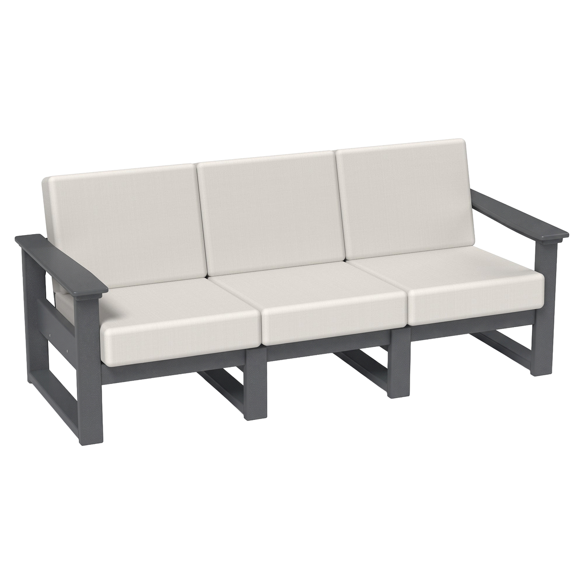 LuxCraft Poly Composite Lanai Deep Seating Sofa with Cushion