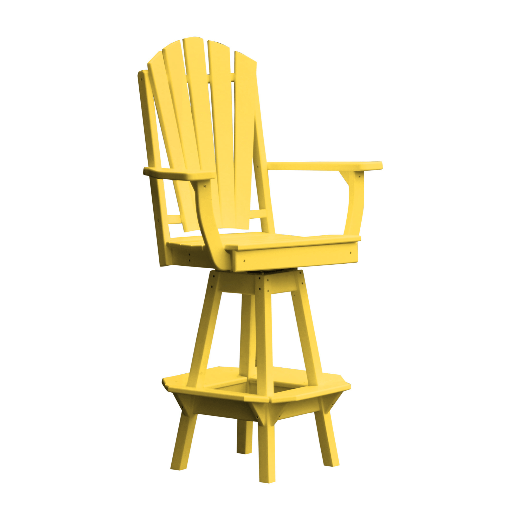 Keystone Amish Co. Sunburst Poly Outdoor Swivel Bar Chair