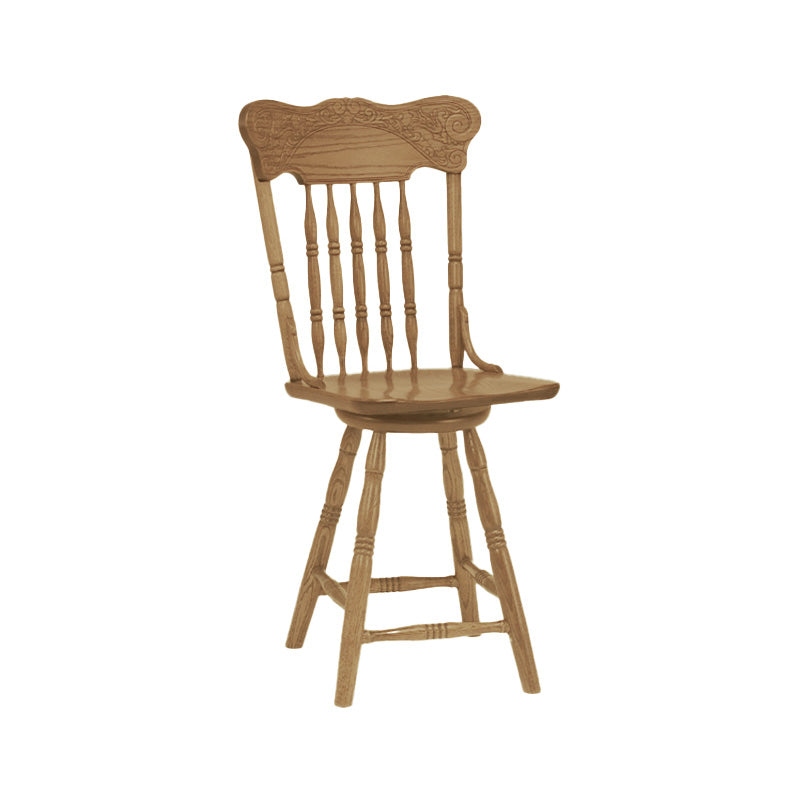 Hoosier Timbercraft Merriam Amish Swivel Barstool