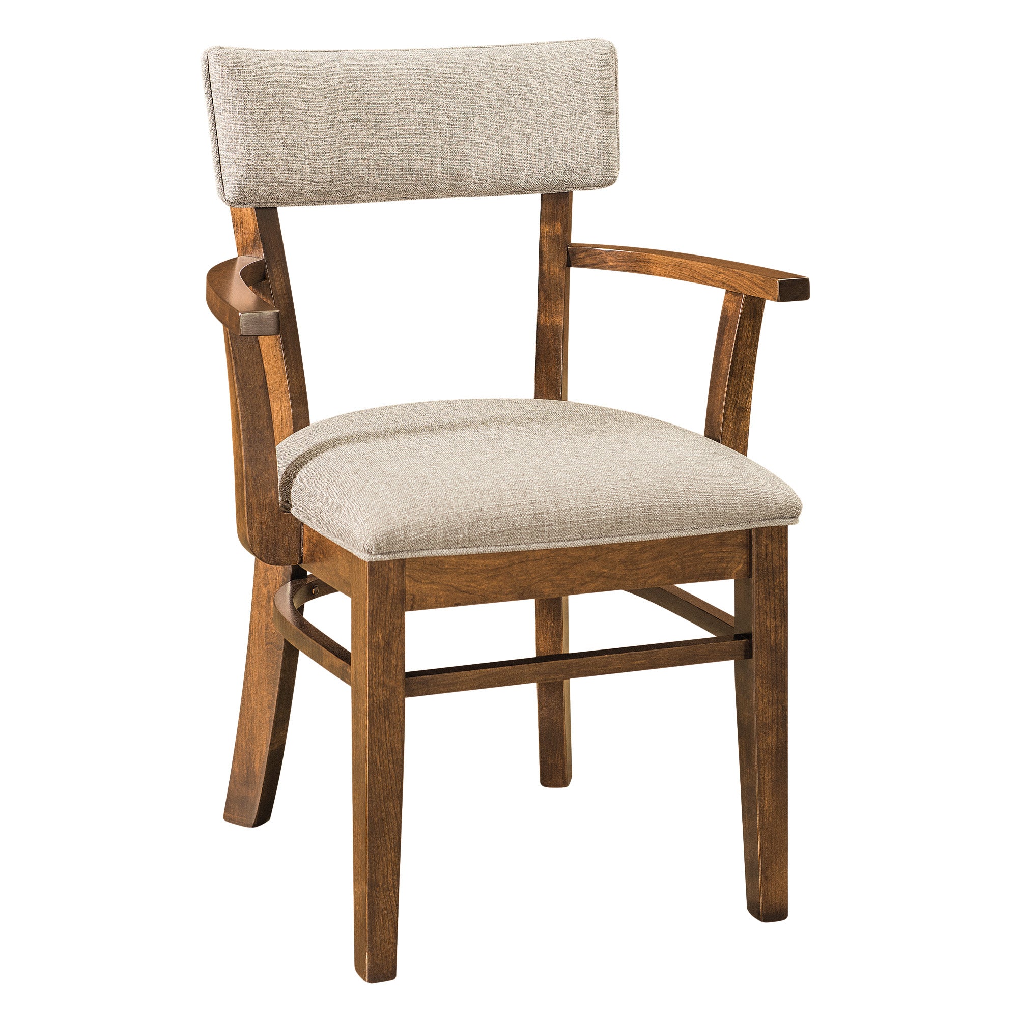 Hoosier Timbercraft Miller Upholstered Dining Arm Chair