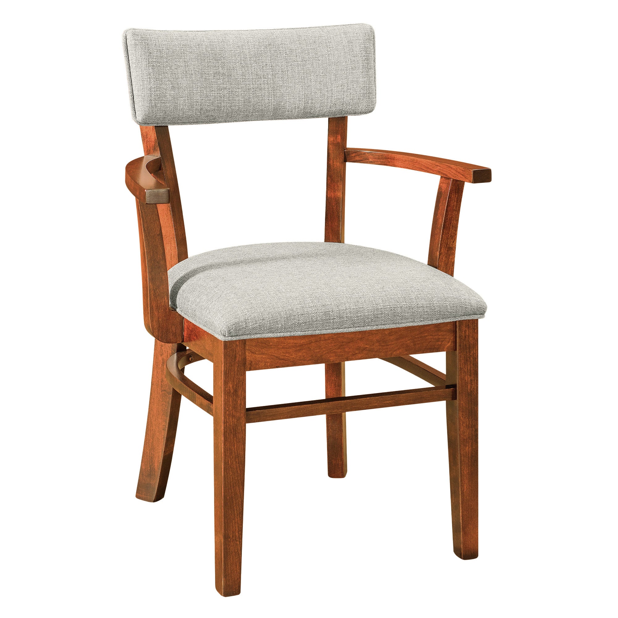 Hoosier Timbercraft Miller Upholstered Dining Arm Chair