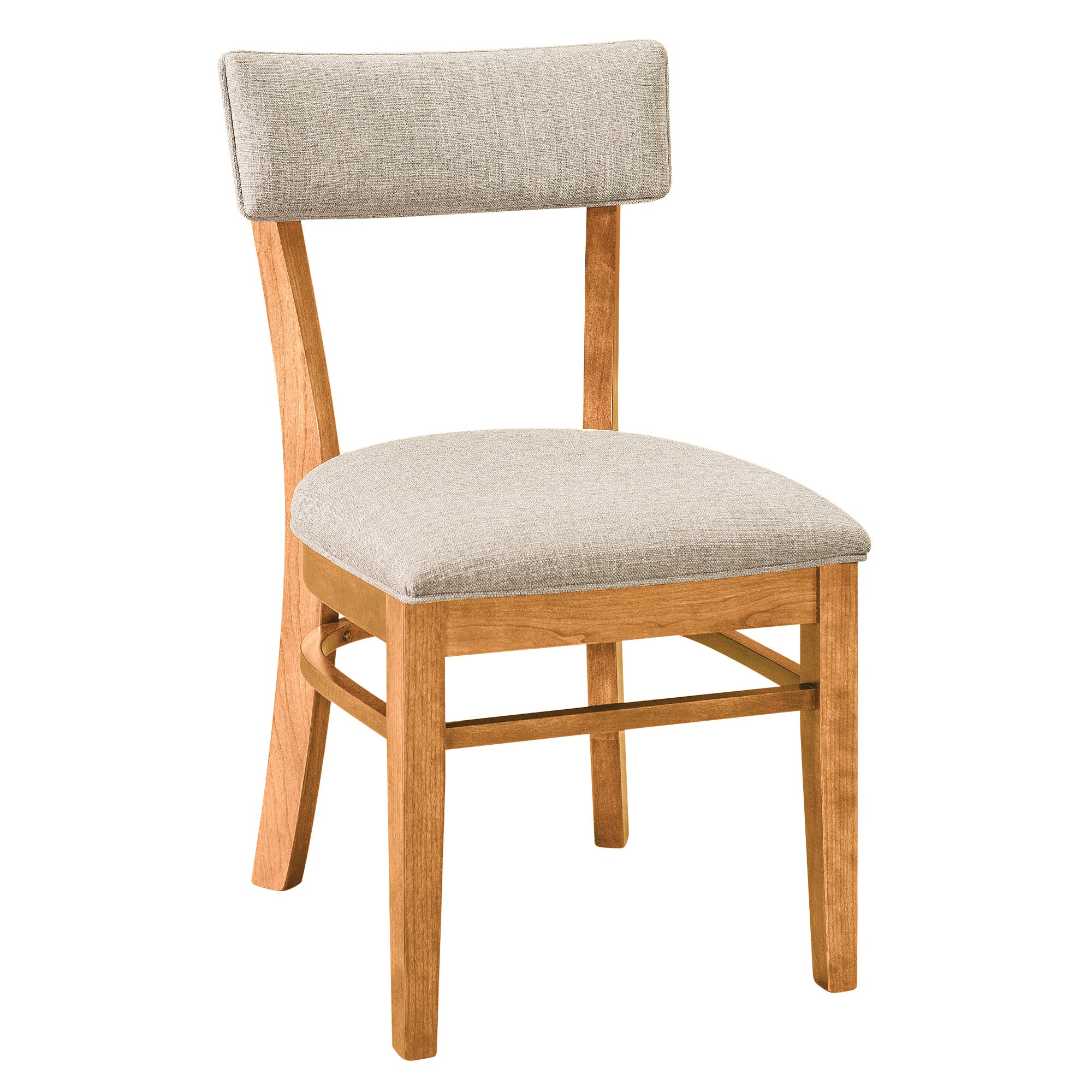 Miller Side Chair in Natural Stain with Canal Fabric