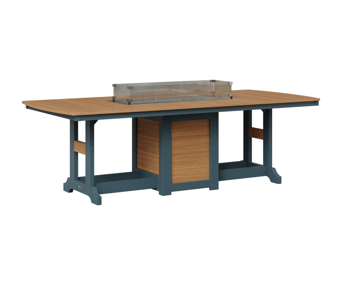 Berlin Gardens Garden Classic Fire Pit Poly Lumber Dining Table