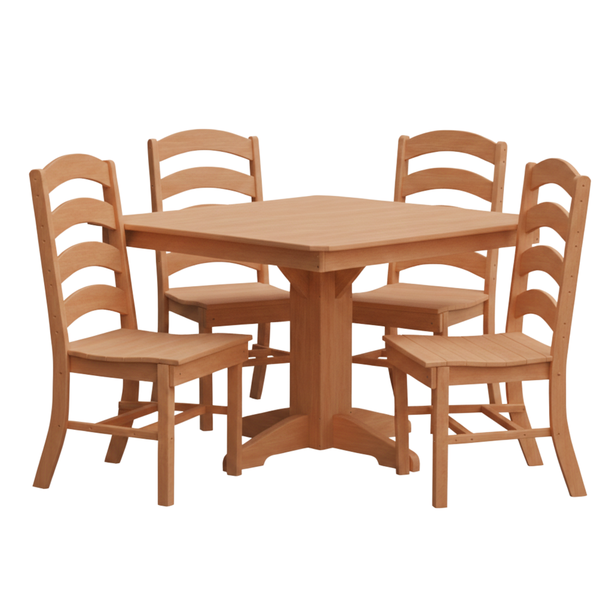 Keystone Amish Co. Josie 5-Piece Square Poly Outdoor Dining Set