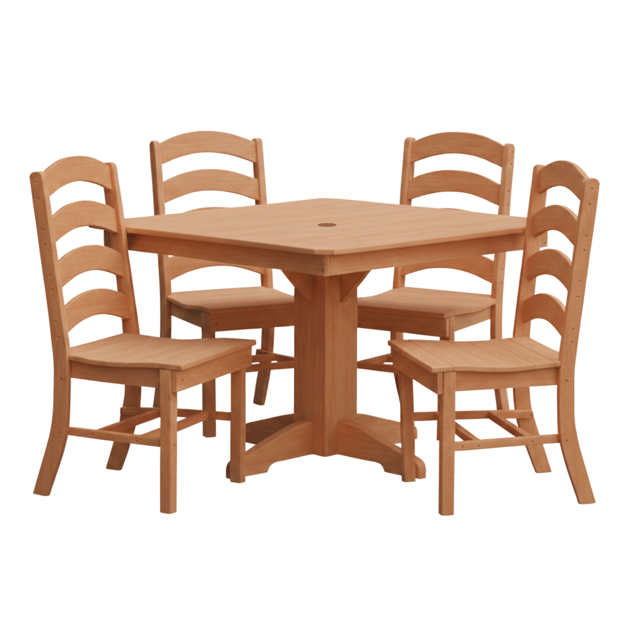 Keystone Amish Co. Josie 5-Piece Square Poly Outdoor Dining Set