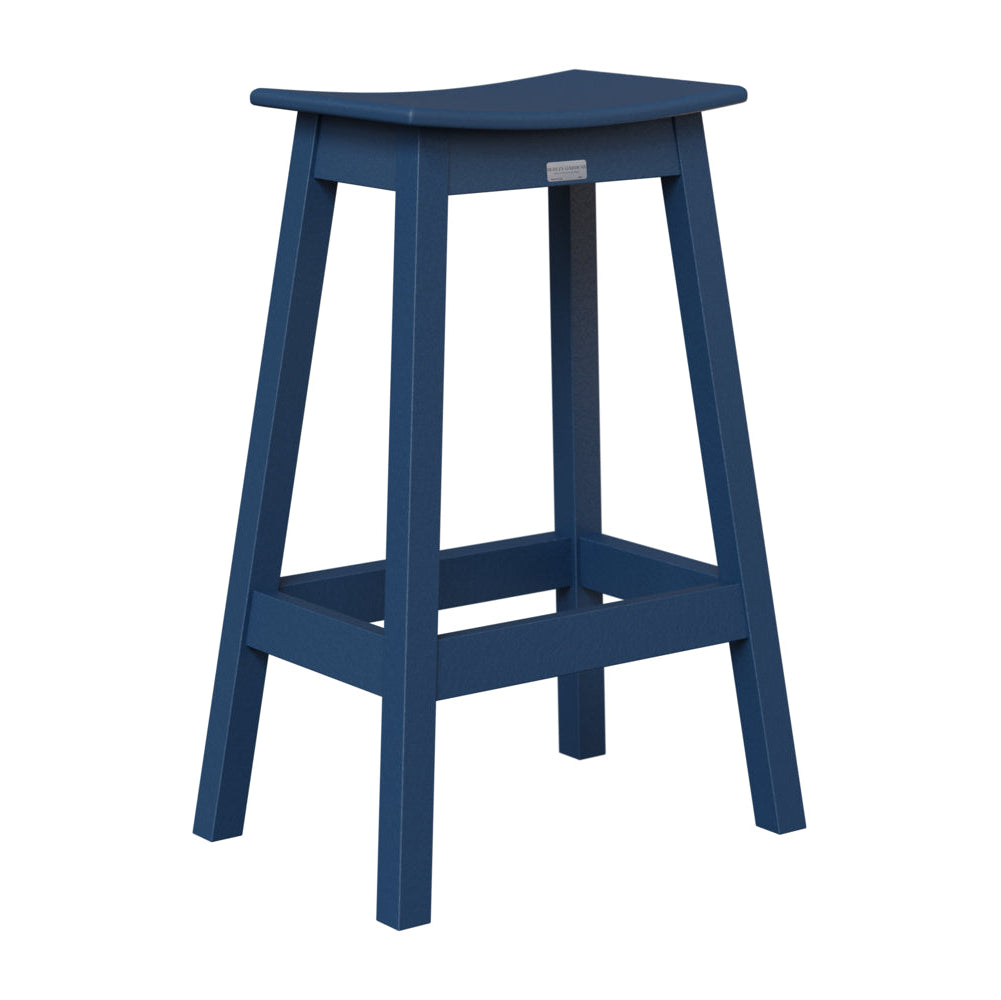Berlin Gardens Outdoor Saddle Poly Lumber Bar Stool