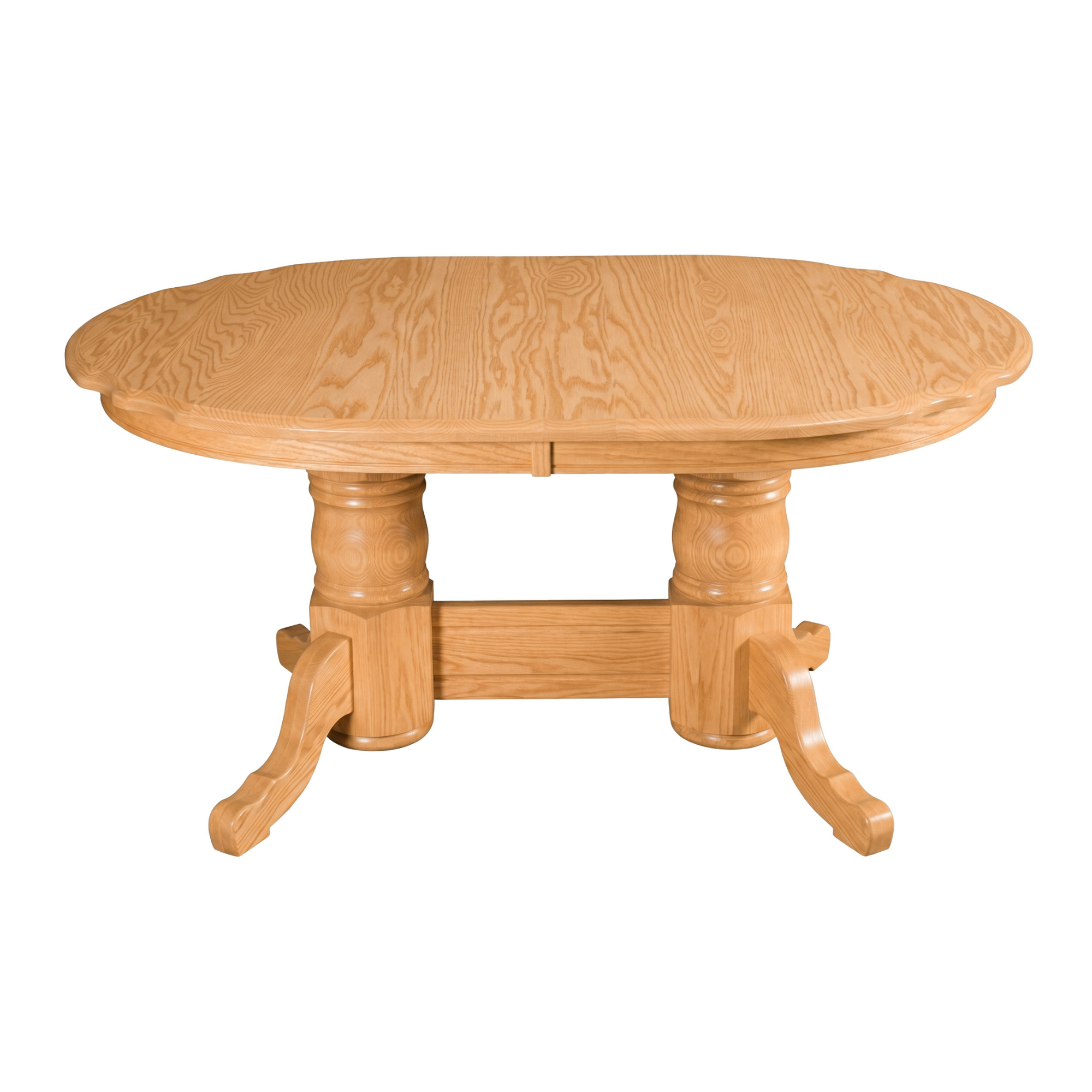 Hoosier Timbercraft Leesburg Oak Double Pedestal Table