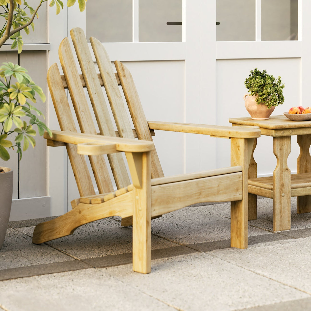 Amish Casual 800 Lb Heavy Duty Treated Adirondack Chair