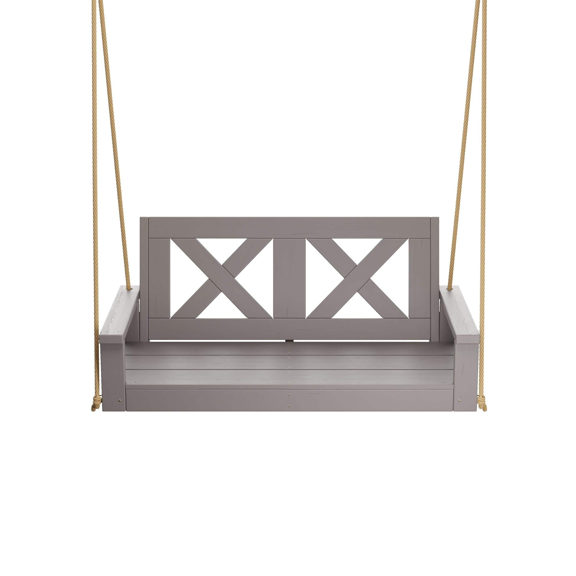Porchgate Amish Heavy Duty 700 Lb 4-Foot Farmhouse Porch Swing - Dovetail Grey