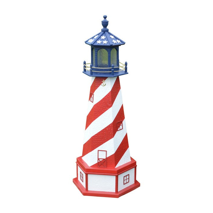 Heritage Lawncraft Decorative Patriotic Lighthouse