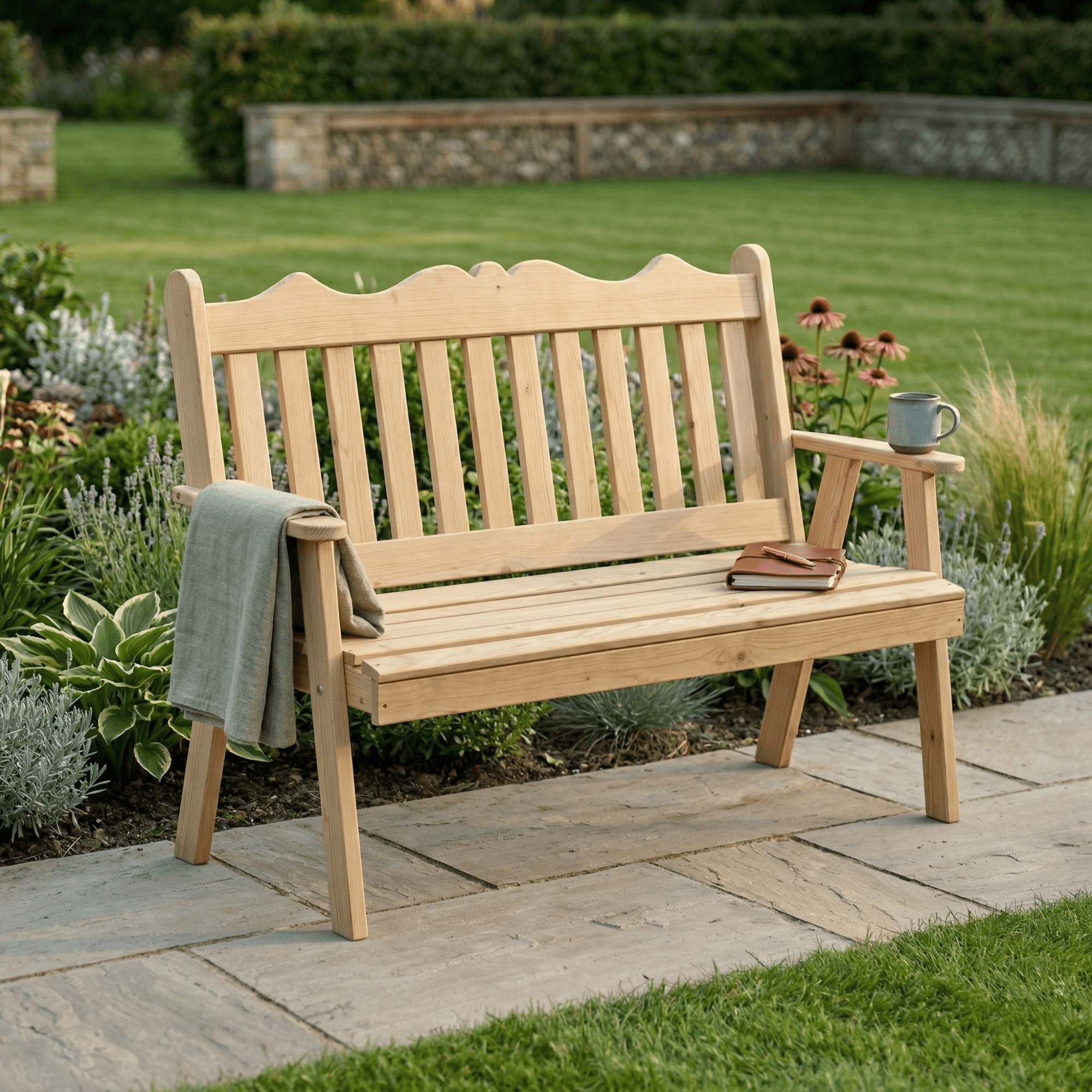 Keystone Amish Co. Red Cedar York Garden Bench