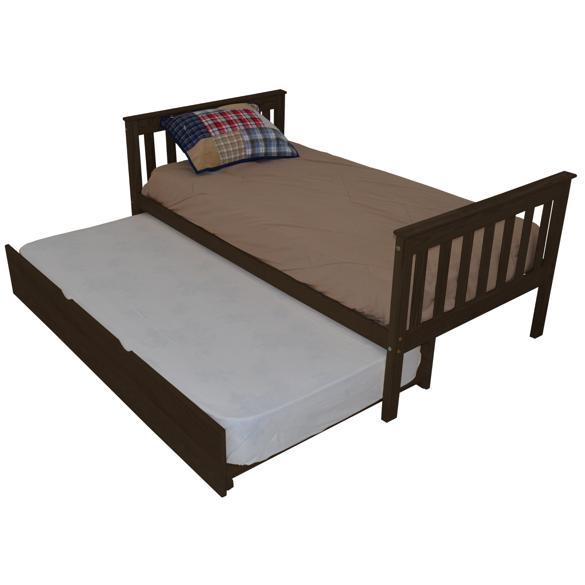 Versaloft Mission Amish Made Bed Frame with Trundle Unit
