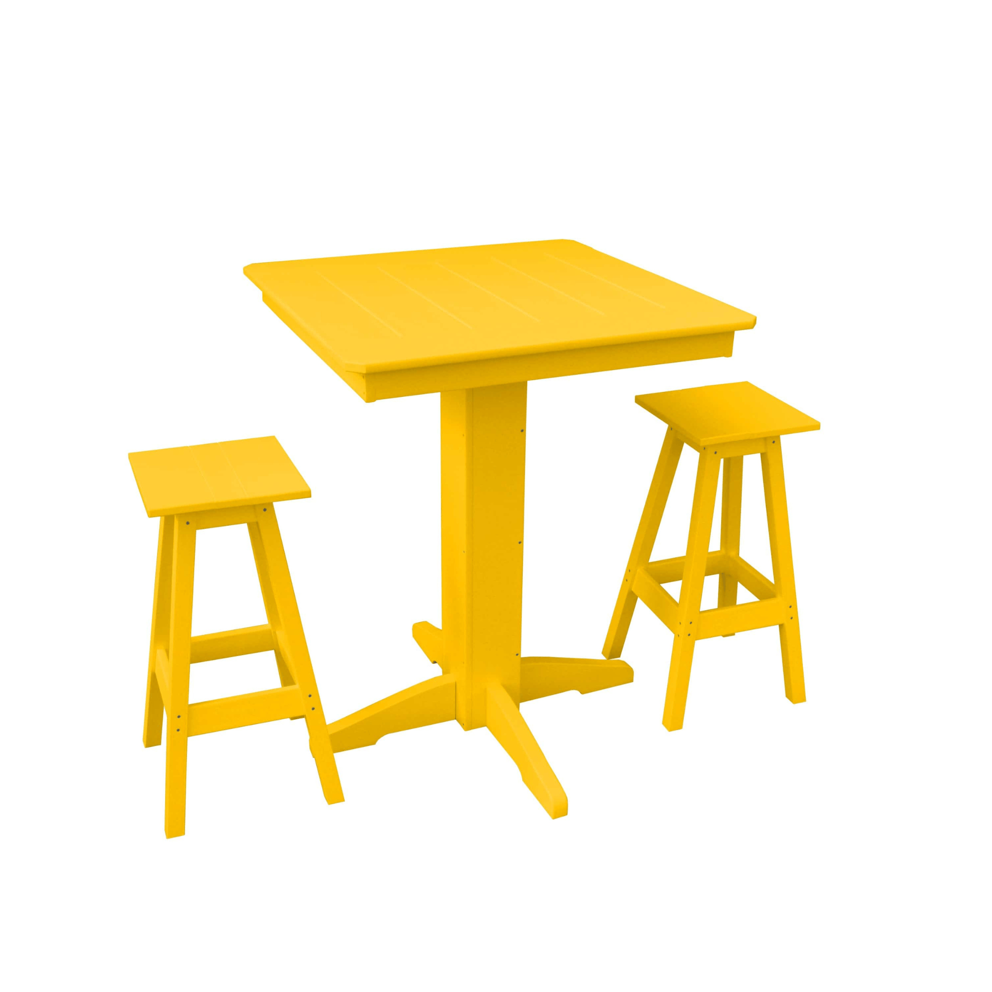 Keystone Amish Co. Riley 3-Piece Poly Lumber Bar Dining Set