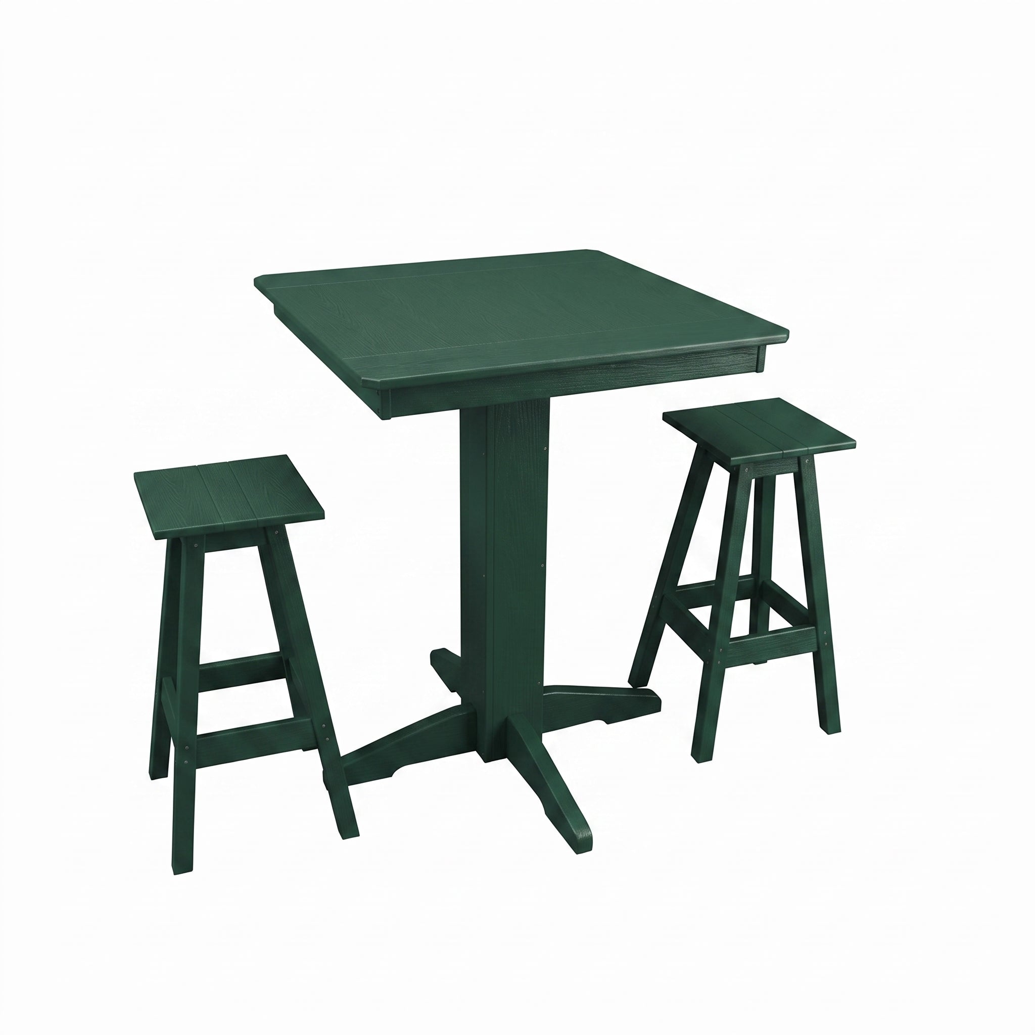 Keystone Amish Co. Riley 3-Piece Poly Lumber Bar Dining Set