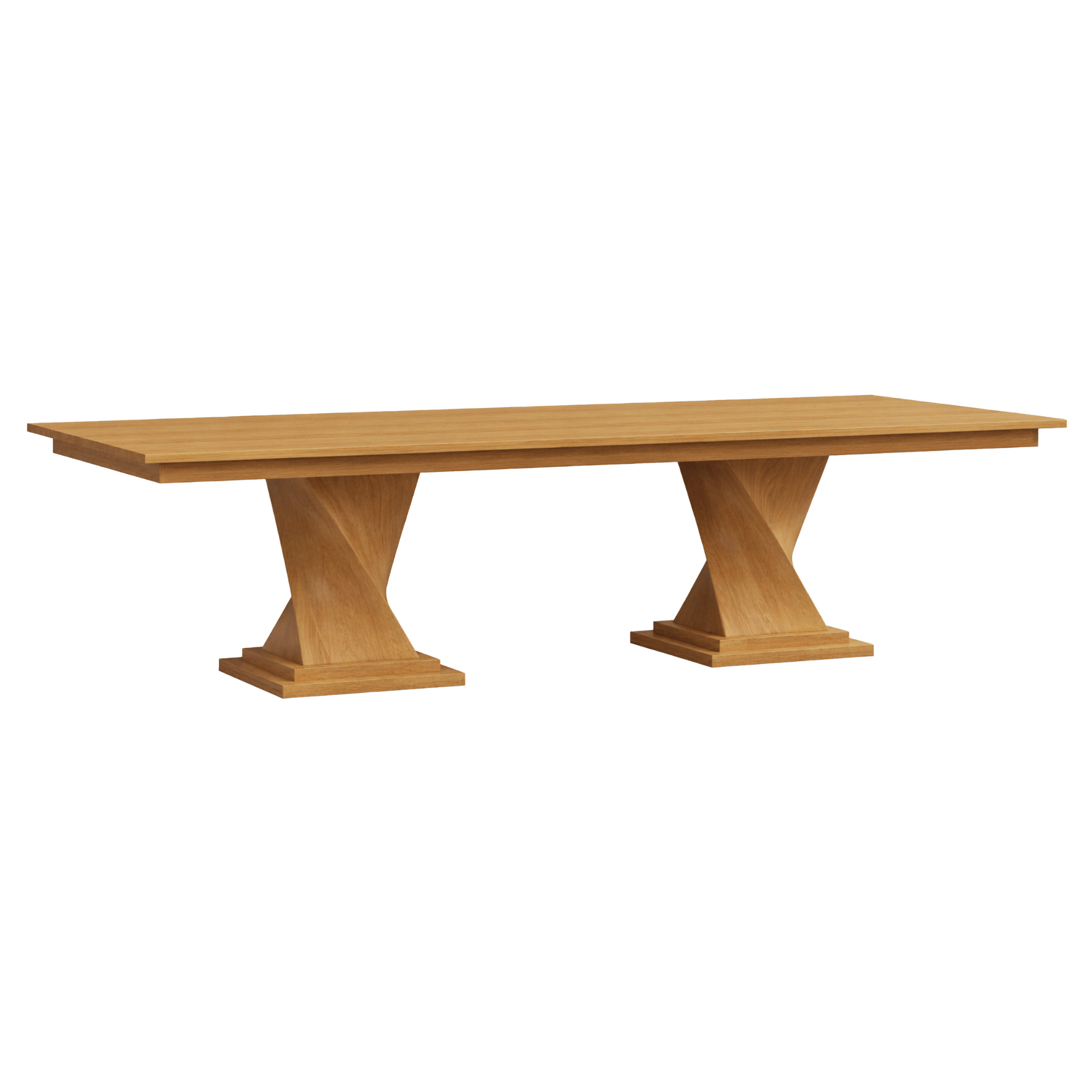 Hoosier Timbercraft Westfield Sap Cherry Double Pedestal Table