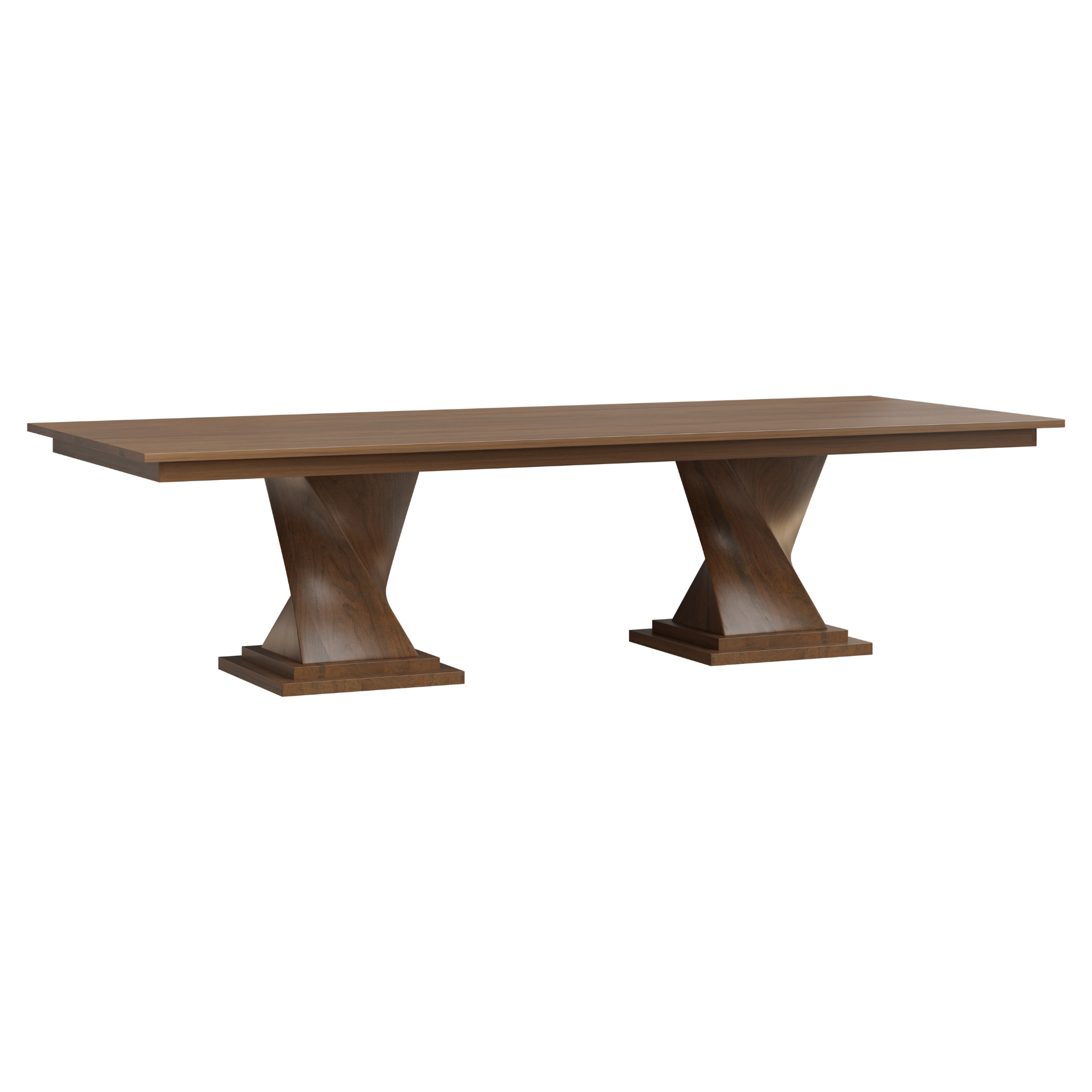 Hoosier Timbercraft Westfield Sap Cherry Double Pedestal Table