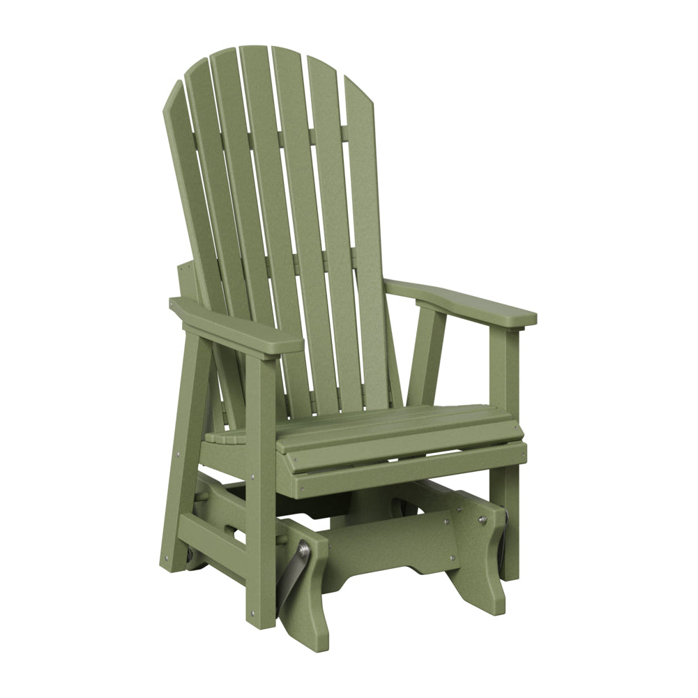 Berlin Gardens Comfo Back Poly Lumber Single Glider