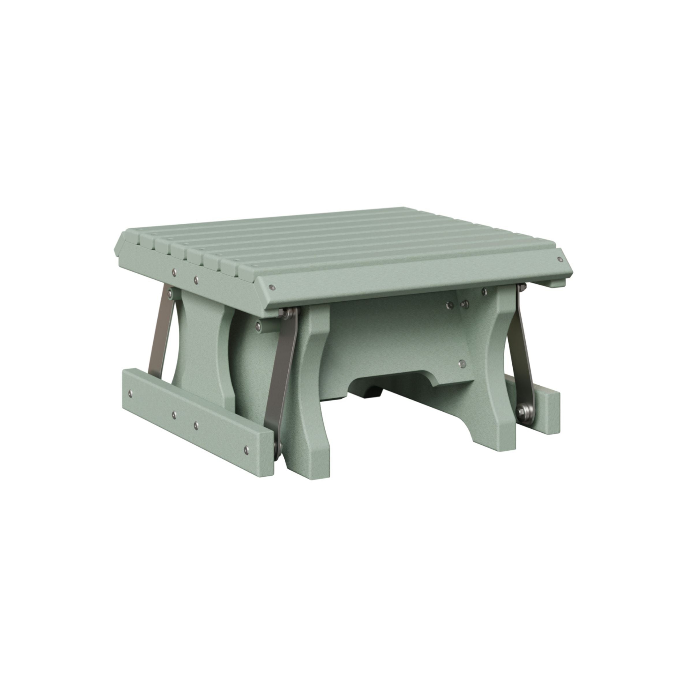 Berlin Gardens Outdoor Poly Lumber Gliding Footstool