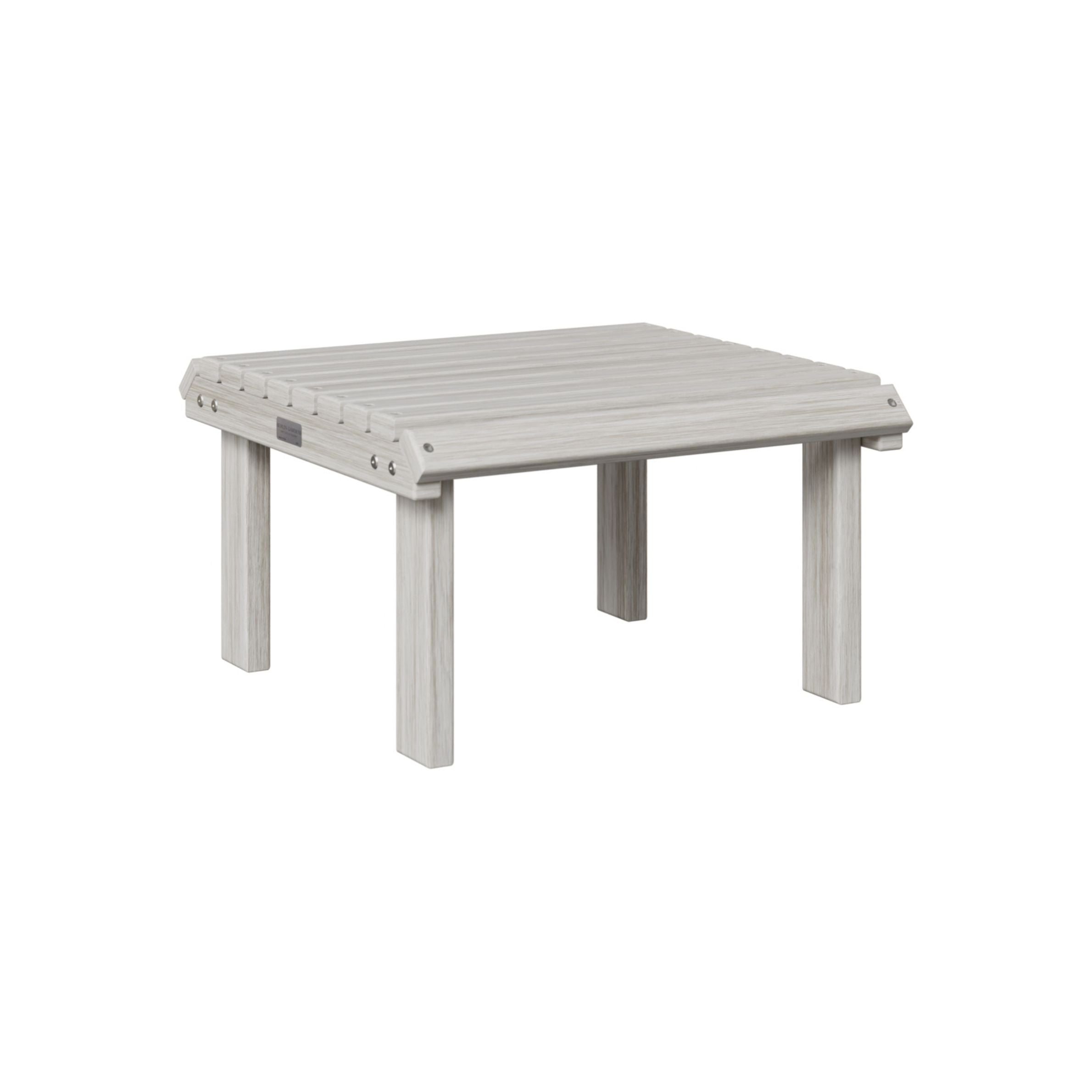 Berlin Gardens Outdoor Poly Lumber Stationary Footstool