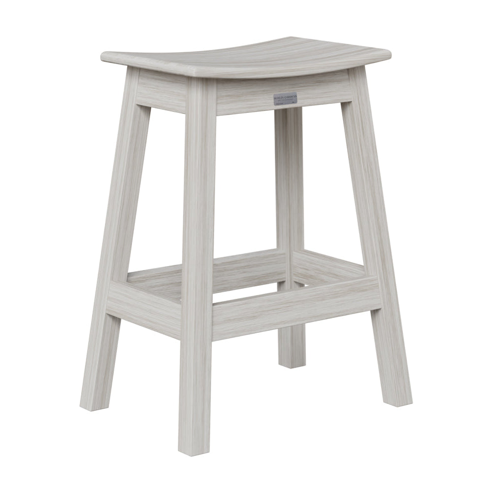 Berlin Gardens Outdoor Saddle Poly Lumber Counter Stool