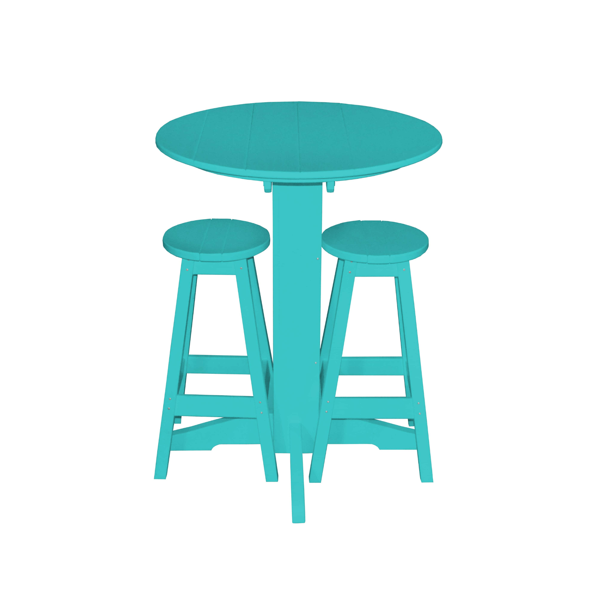 Keystone Amish Co. Sierra 2 Person Poly Round Bar Dining Set