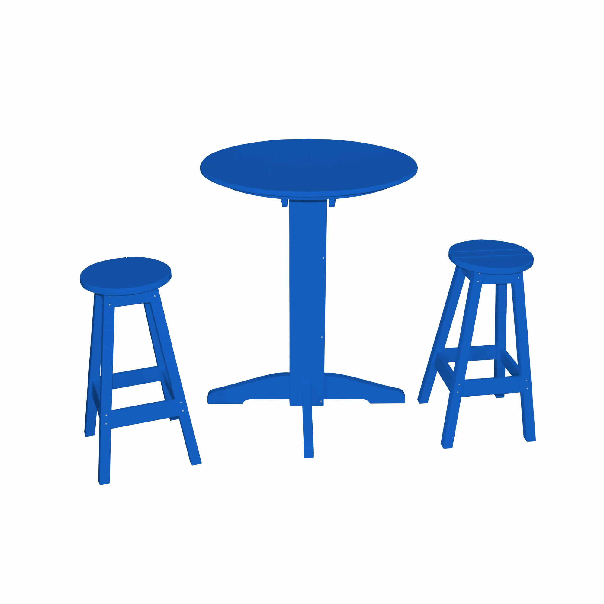 Keystone Amish Co. Sierra 2 Person Poly Round Bar Dining Set