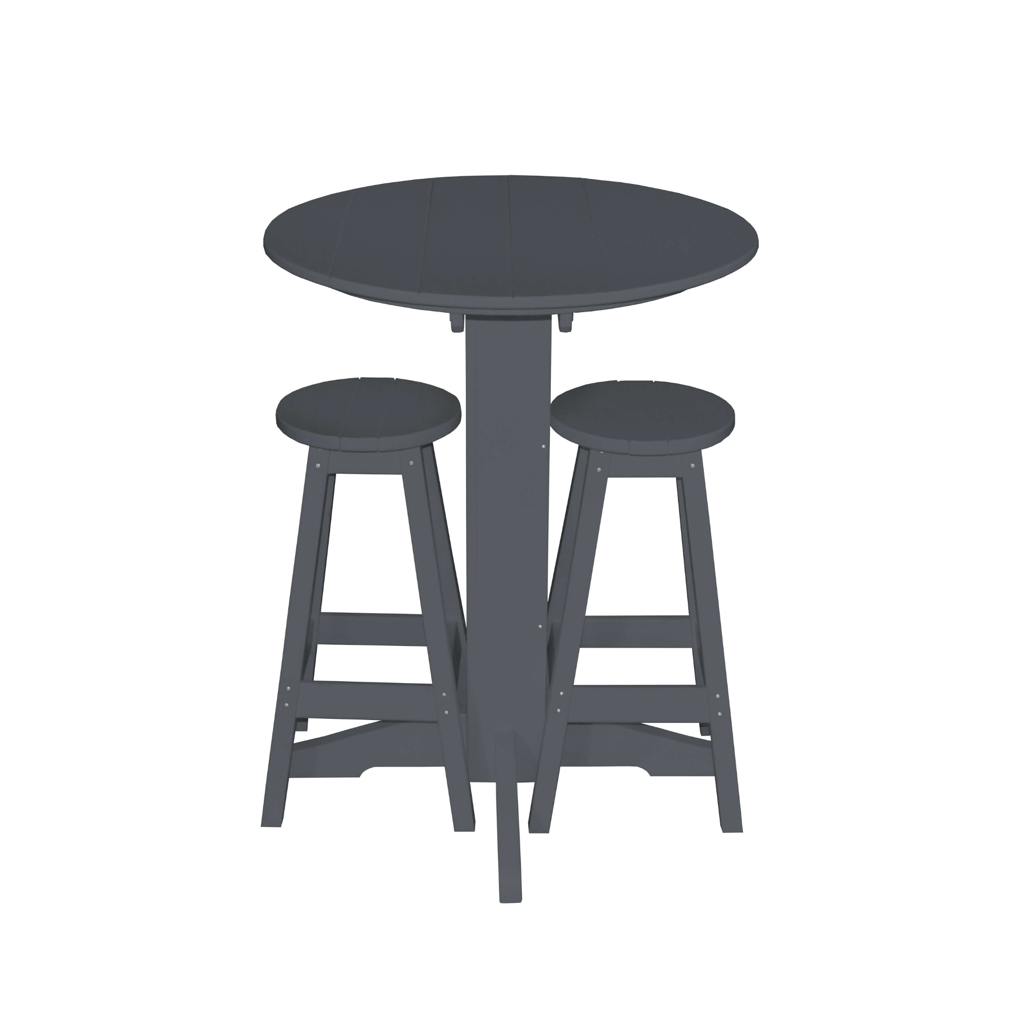 Keystone Amish Co. Sierra 2 Person Poly Round Bar Dining Set