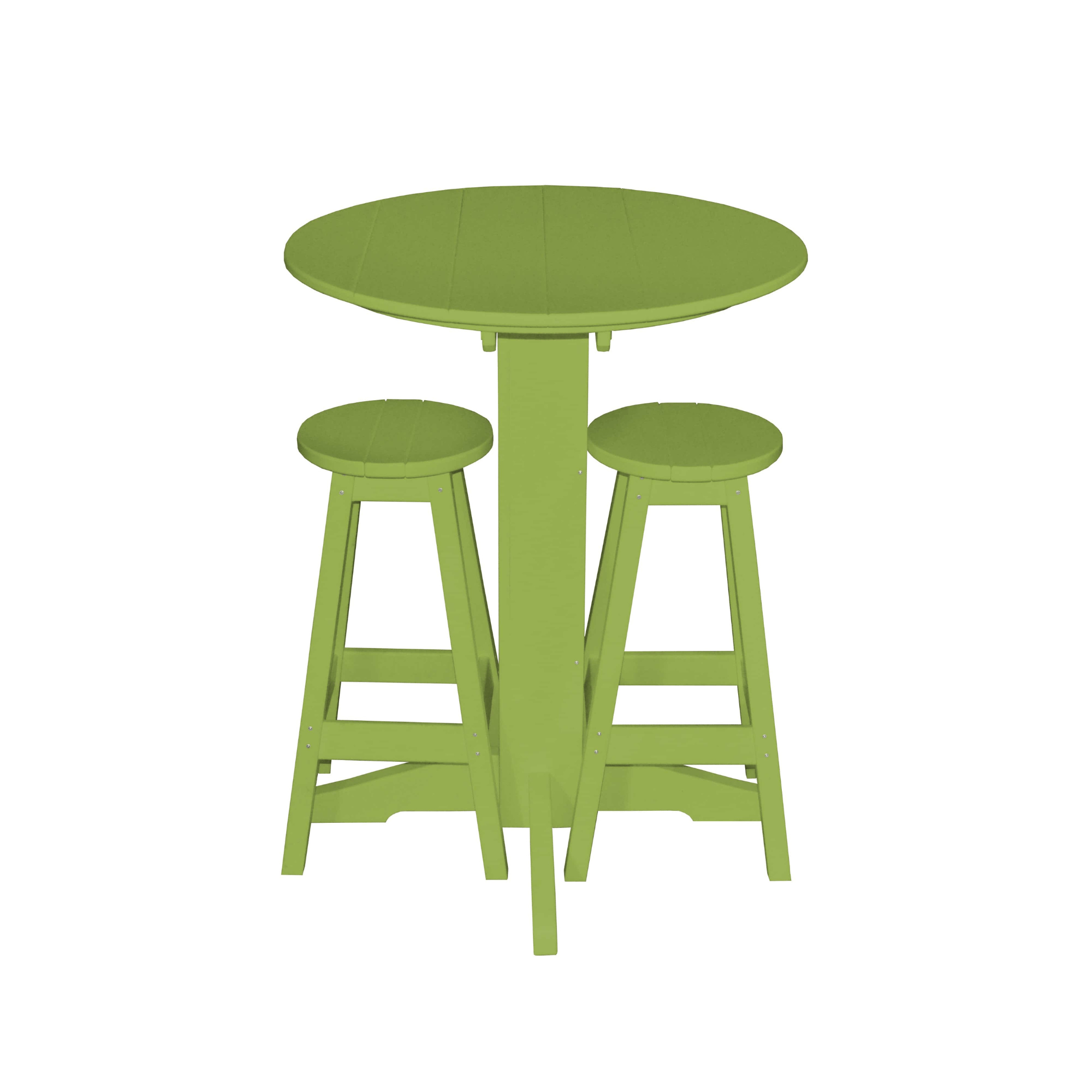 Keystone Amish Co. Sierra 2 Person Poly Round Bar Dining Set