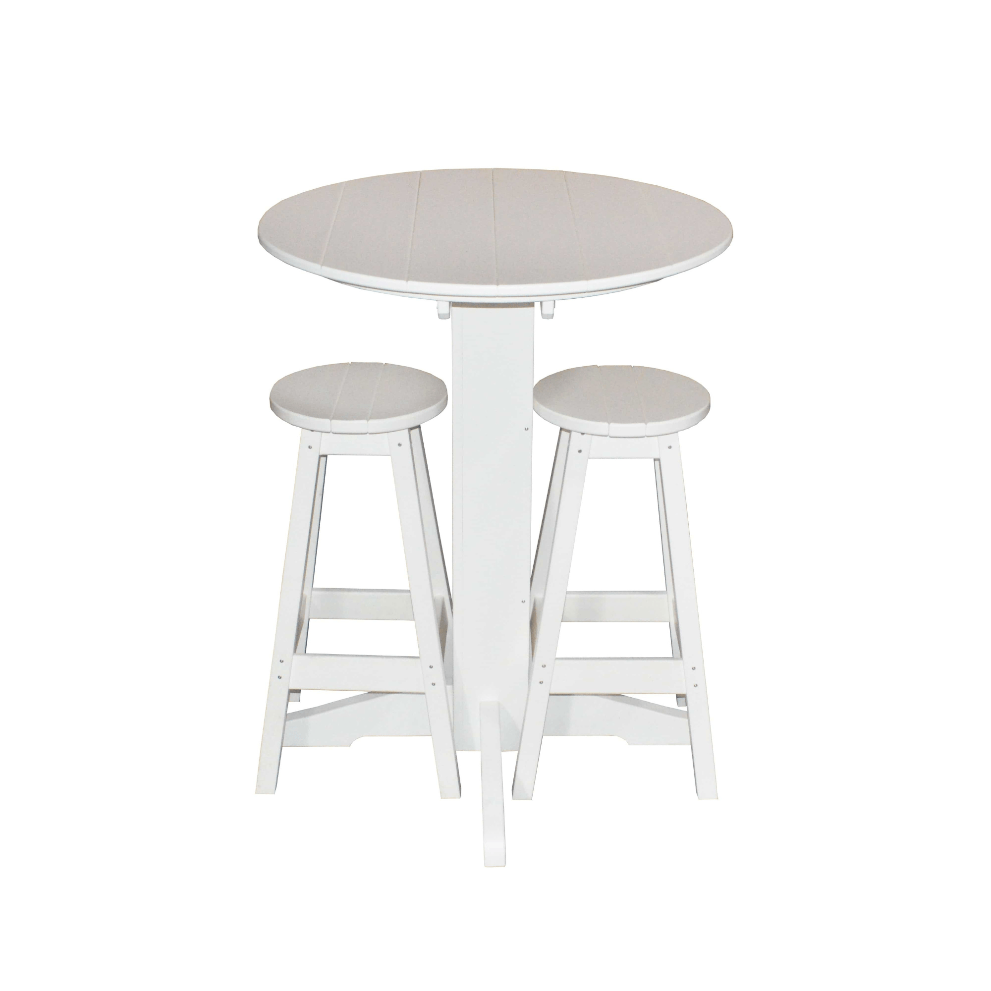 Keystone Amish Co. Sierra 2 Person Poly Round Bar Dining Set